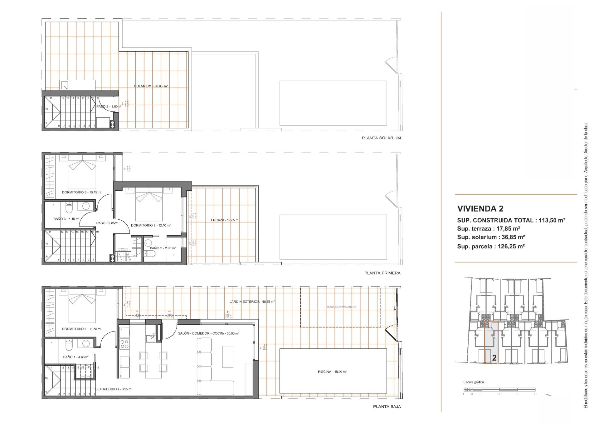 New Build - 3 Bedroom 3 Bathroom Villa in Santiago de la Ribera - Santiago De La Ribera  - Murcia