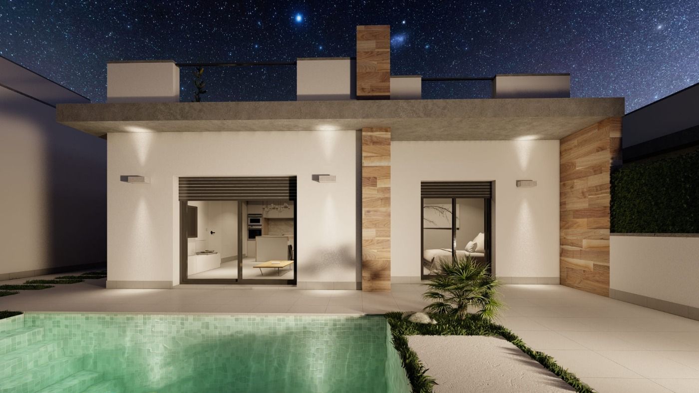 New Build - 2 Bedroom 2 Bathroom Villa in Torre Pacheco - Roldán  - Murcia