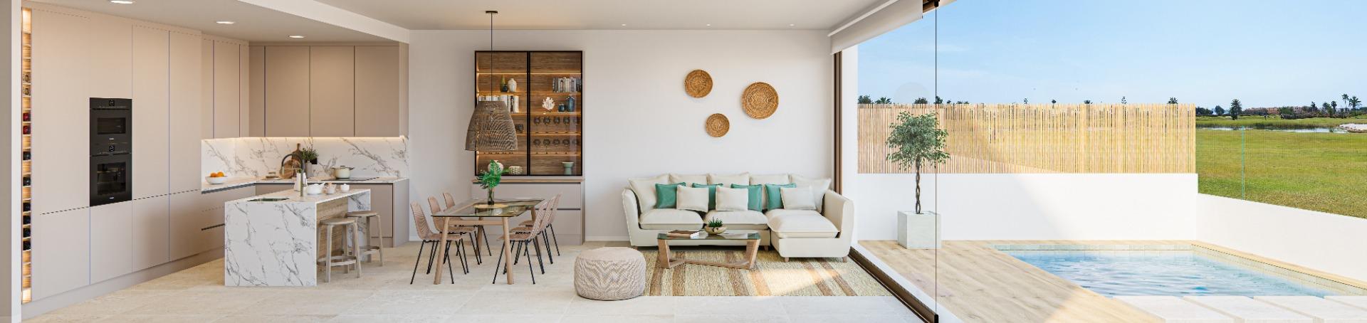 New Build - 3 Bedroom 2 Bathroom Villa in Los Alcazares - Serena Golf  - Murcia