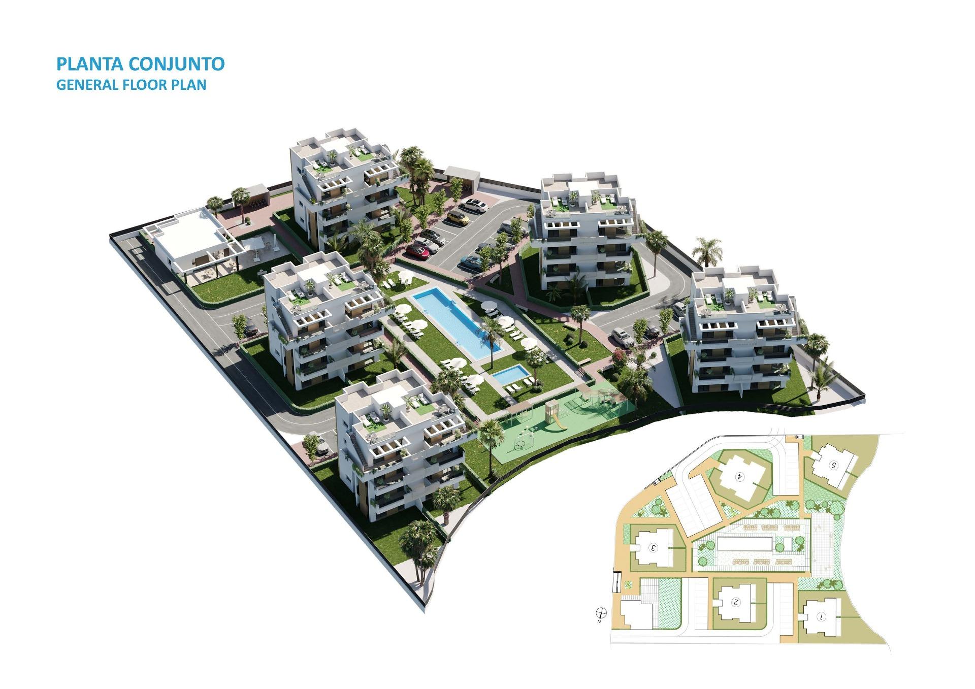 New Build - 2 Bedroom 2 Bathroom Apartment in Torre Pacheco - Santa Rosalia Lake And Life Resort  - Murcia