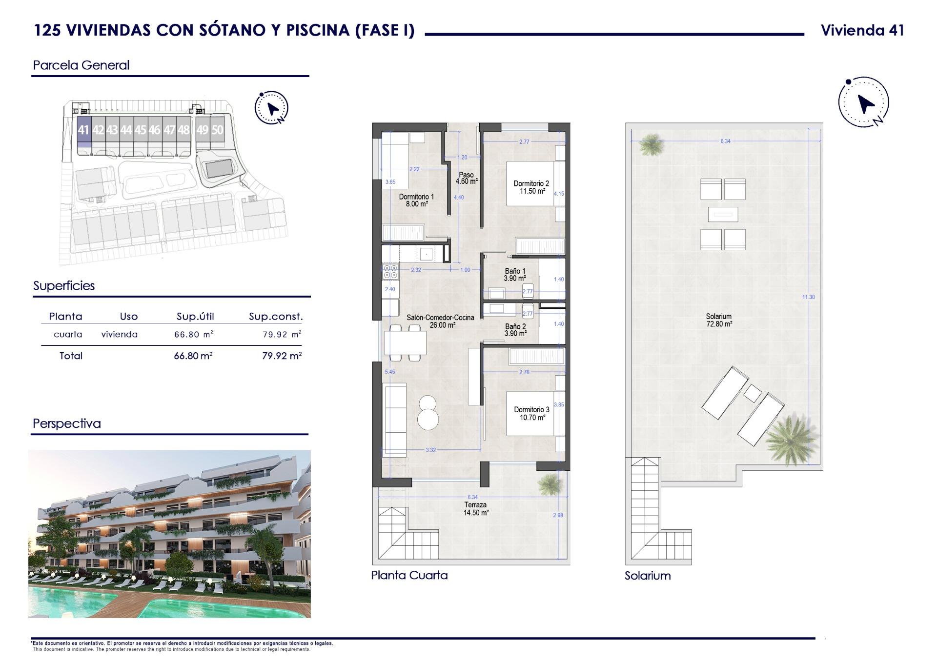 New Build - 3 Bedroom 2 Bathroom Penthouse in San Javier - Santiago De La Ribera  - Murcia