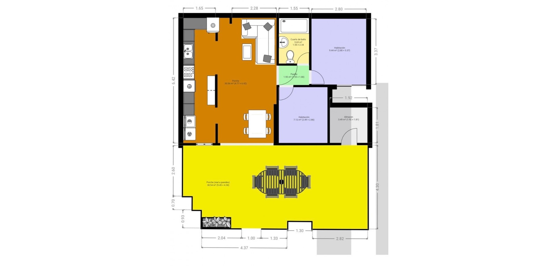 For sale - 2 Bedroom 1 Bathroom Bungalow in Orihuela Costa - Costa Blanca  - Alicante