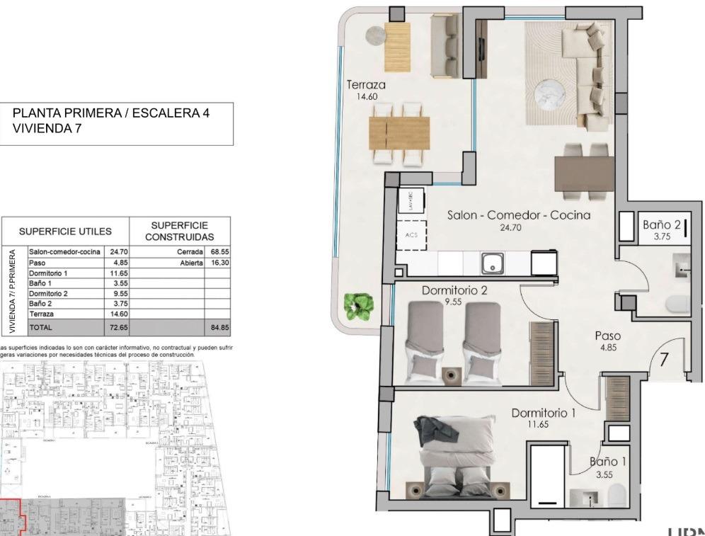 For sale - 2 Bedroom 2 Bathroom Apartment in Santa Pola - Estacion de autobuses  - Alicante