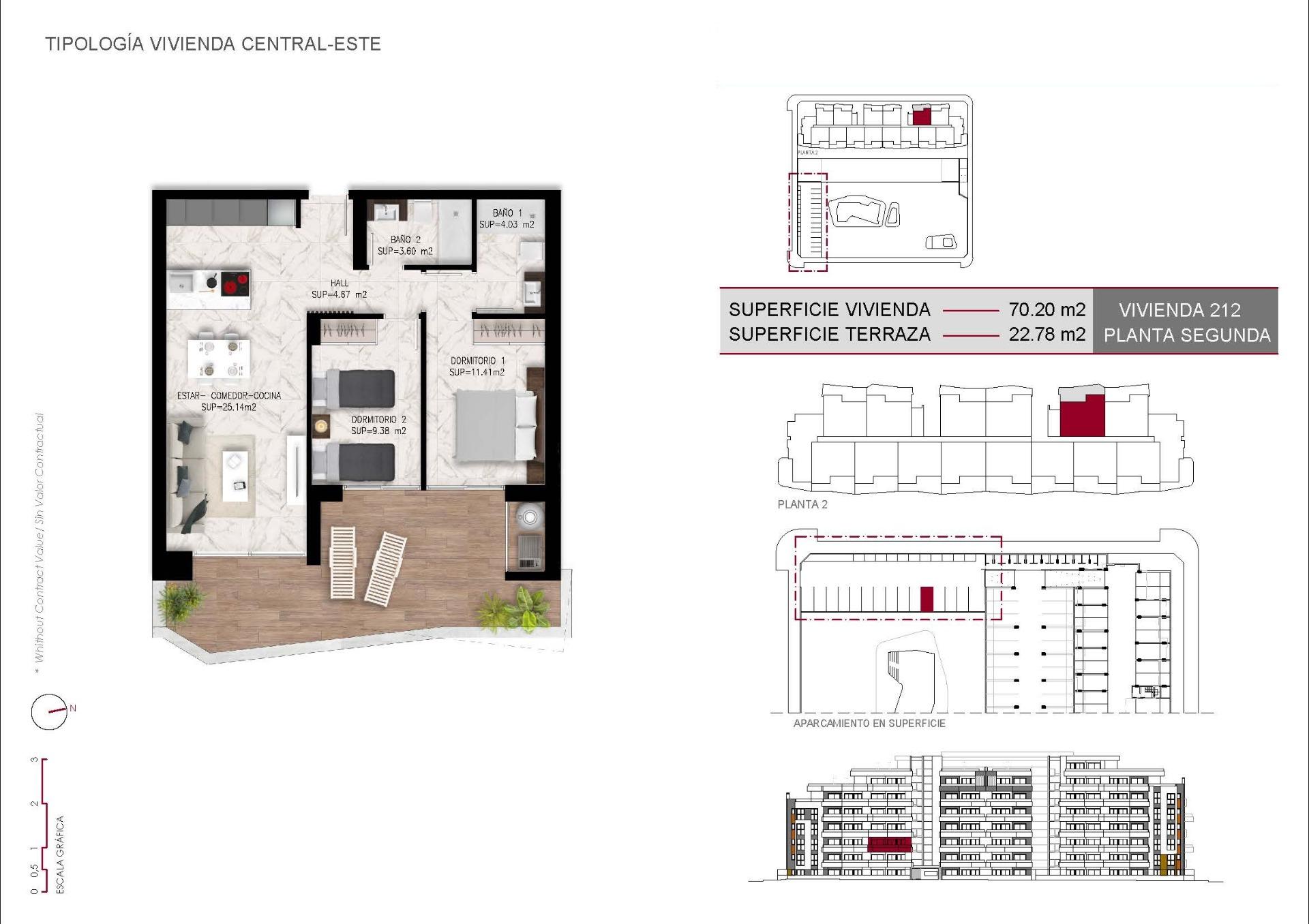 For sale - 2 Bedroom 2 Bathroom Apartment in San Miguel de Salinas - Pueblo  - Alicante