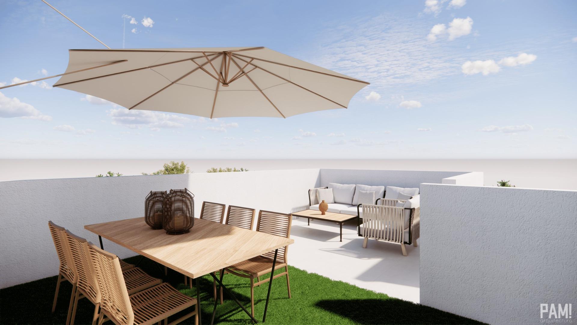 For sale - 3 Bedroom 2 Bathroom Town House in Pilar de La Horadada - Barrio los Segundas  - Alicante