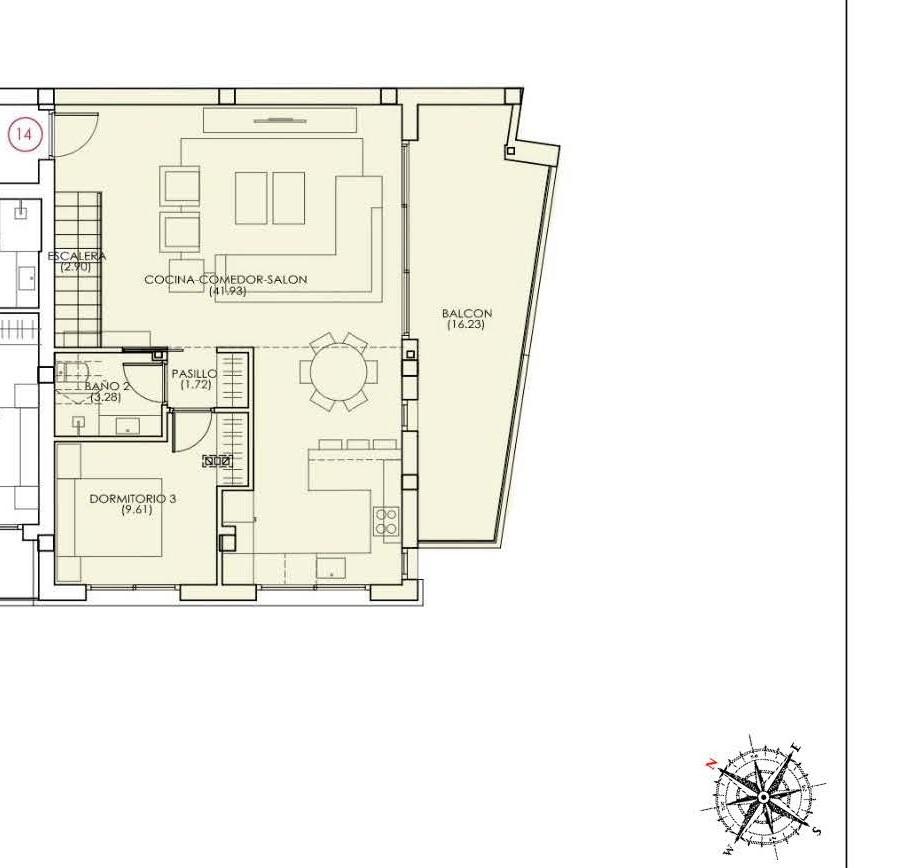 For sale - 3 Bedroom 3 Bathroom Penthouse in Torrevieja - Playa Del Cura  - Alicante