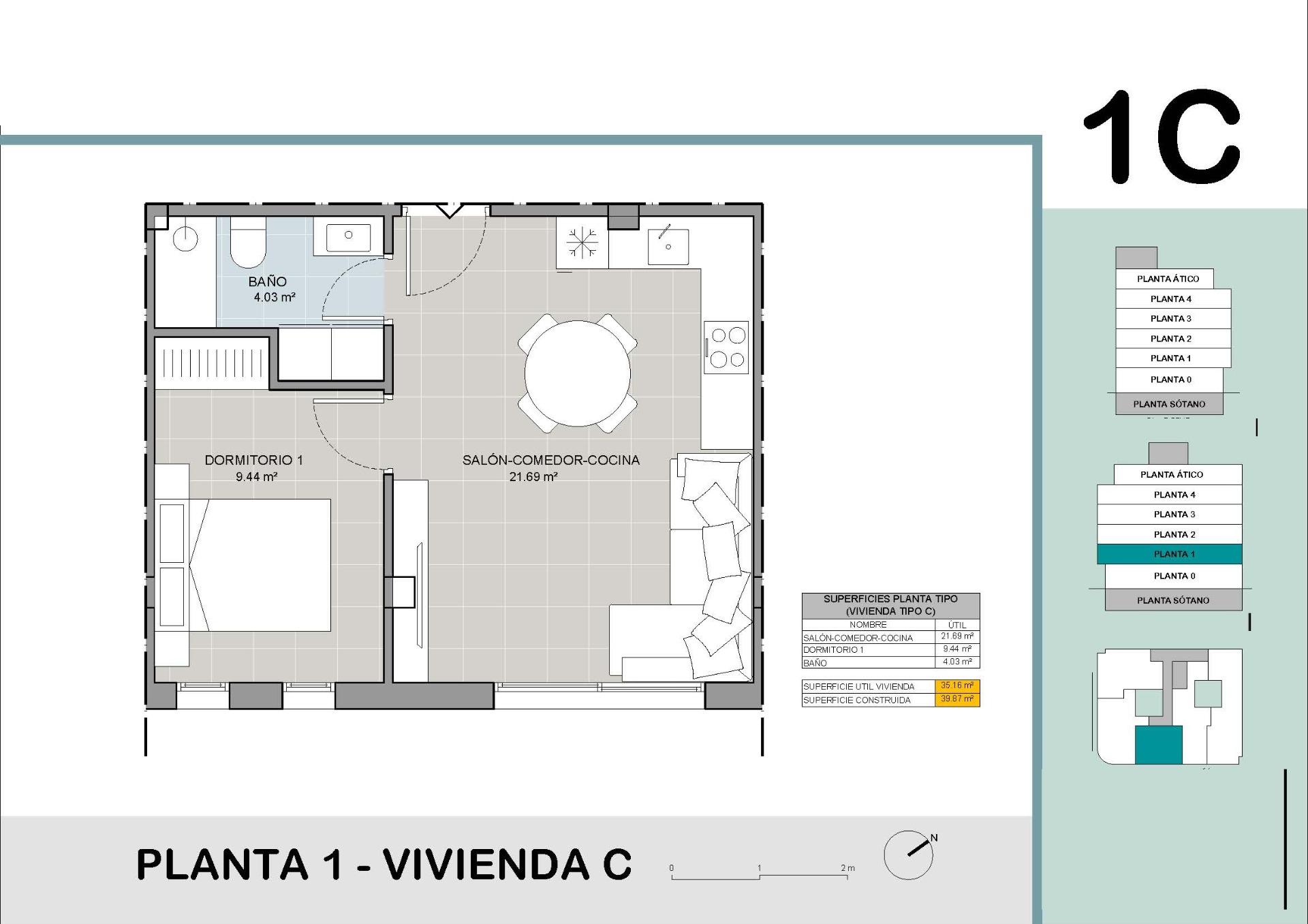 Sold - 1 Bedroom 1 Bathroom Apartment in Torrevieja - El acequión  - Alicante