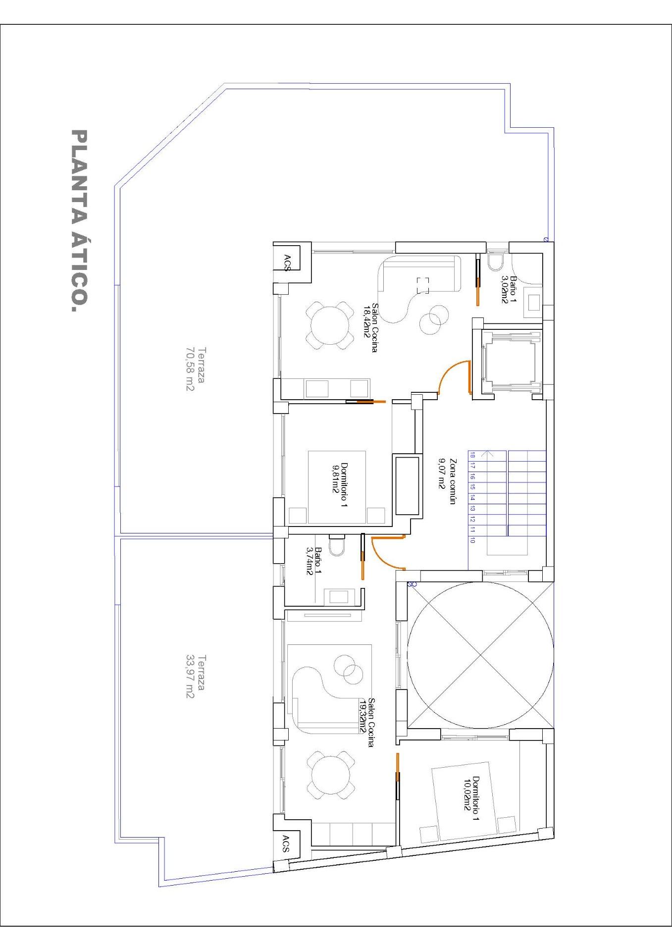 For sale - 1 Bedroom 1 Bathroom Penthouse in Guardamar del Segura - Pueblo  - Alicante