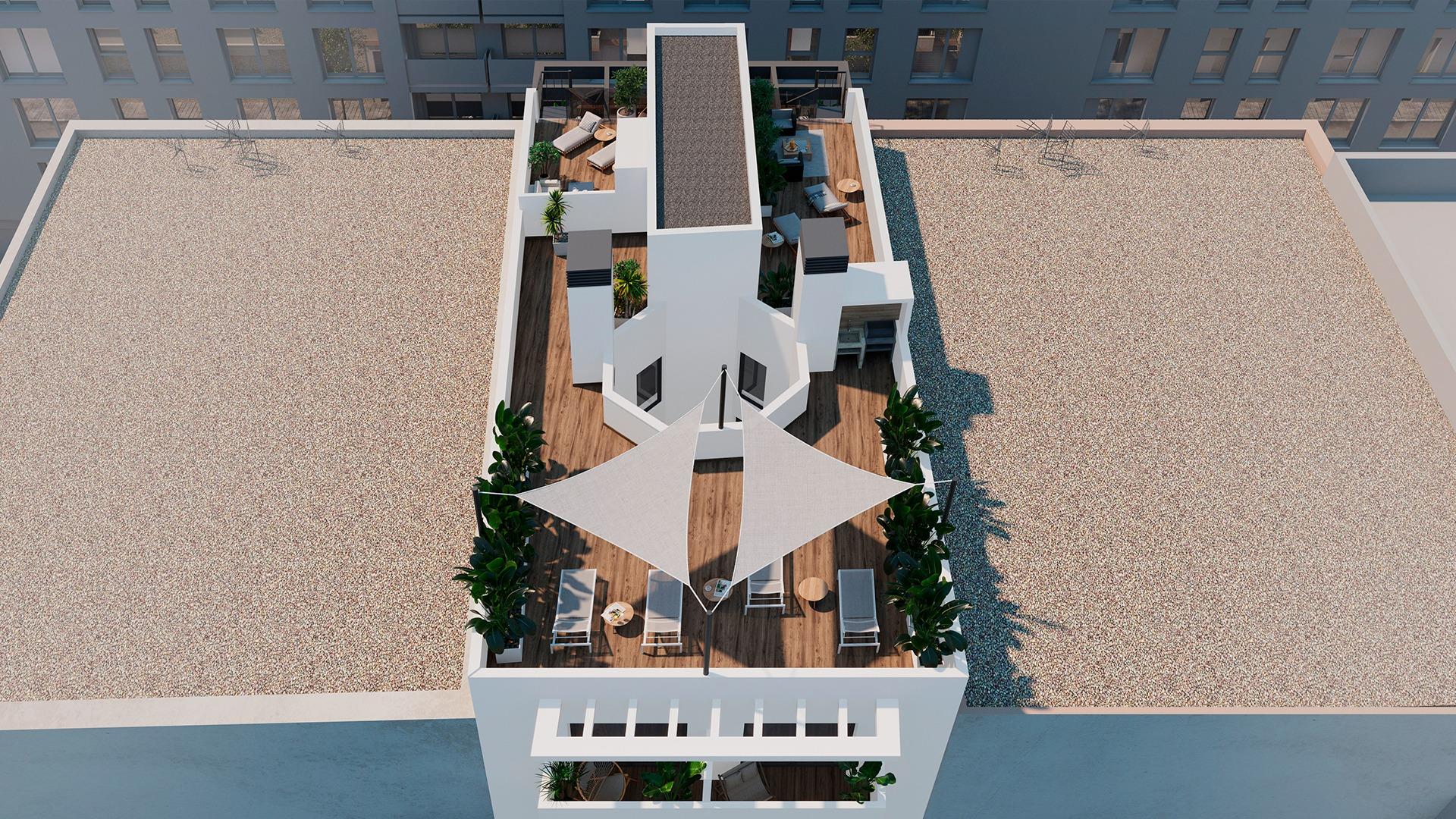 For sale - 2 Bedroom 1 Bathroom Penthouse in Torrevieja - Playa de El Cura  - Alicante