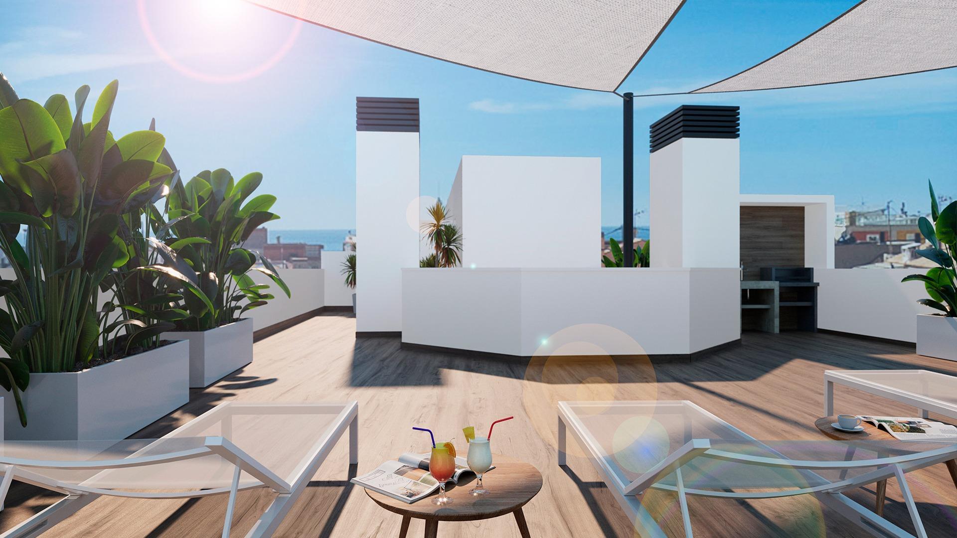 For sale - 2 Bedroom 1 Bathroom Penthouse in Torrevieja - Playa de El Cura  - Alicante