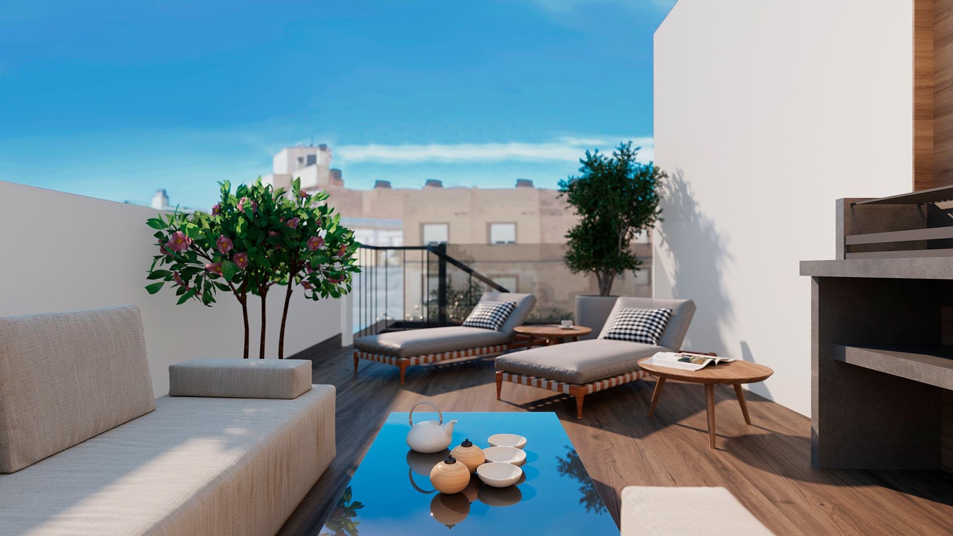 For sale - 2 Bedroom 1 Bathroom Penthouse in Torrevieja - Playa de El Cura  - Alicante