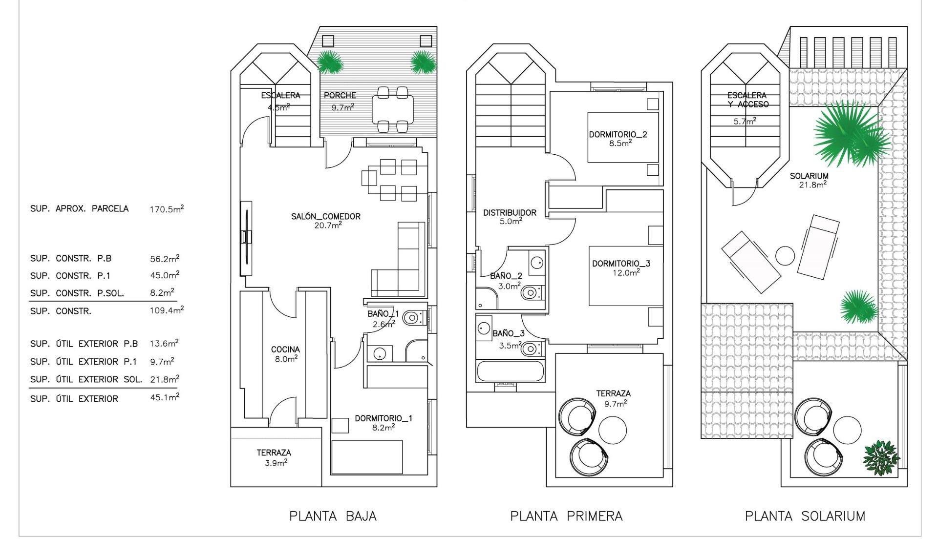 For sale - 2 Bedroom 3 Bathroom Villa in San Fulgencio - El Oasis  - Alicante