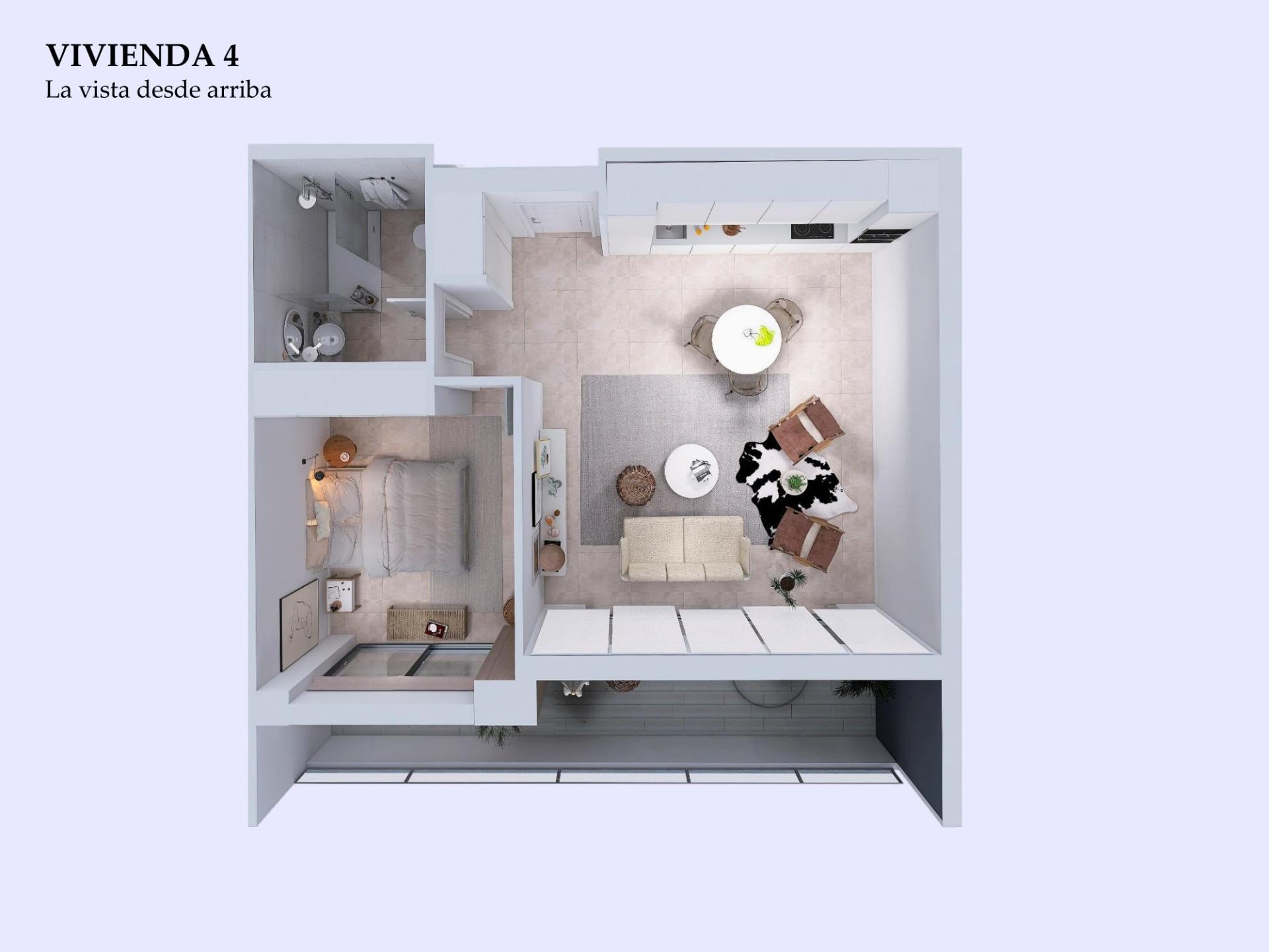 For sale - 1 Bedroom 1 Bathroom Apartment in Torrevieja - Playa Del Cura  - Alicante