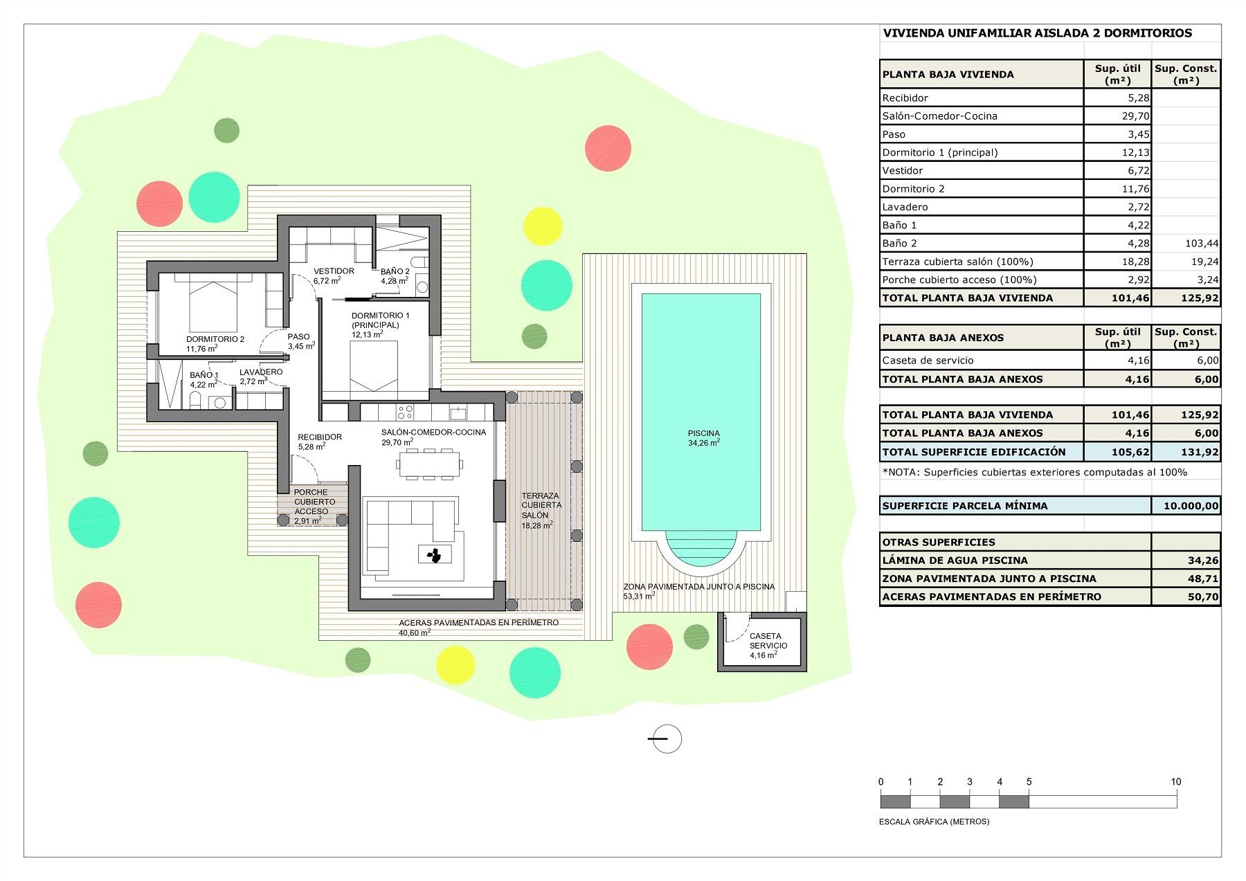 For sale - 2 Bedroom 2 Bathroom Villa in Pinoso - Rodriguillo  - Alicante