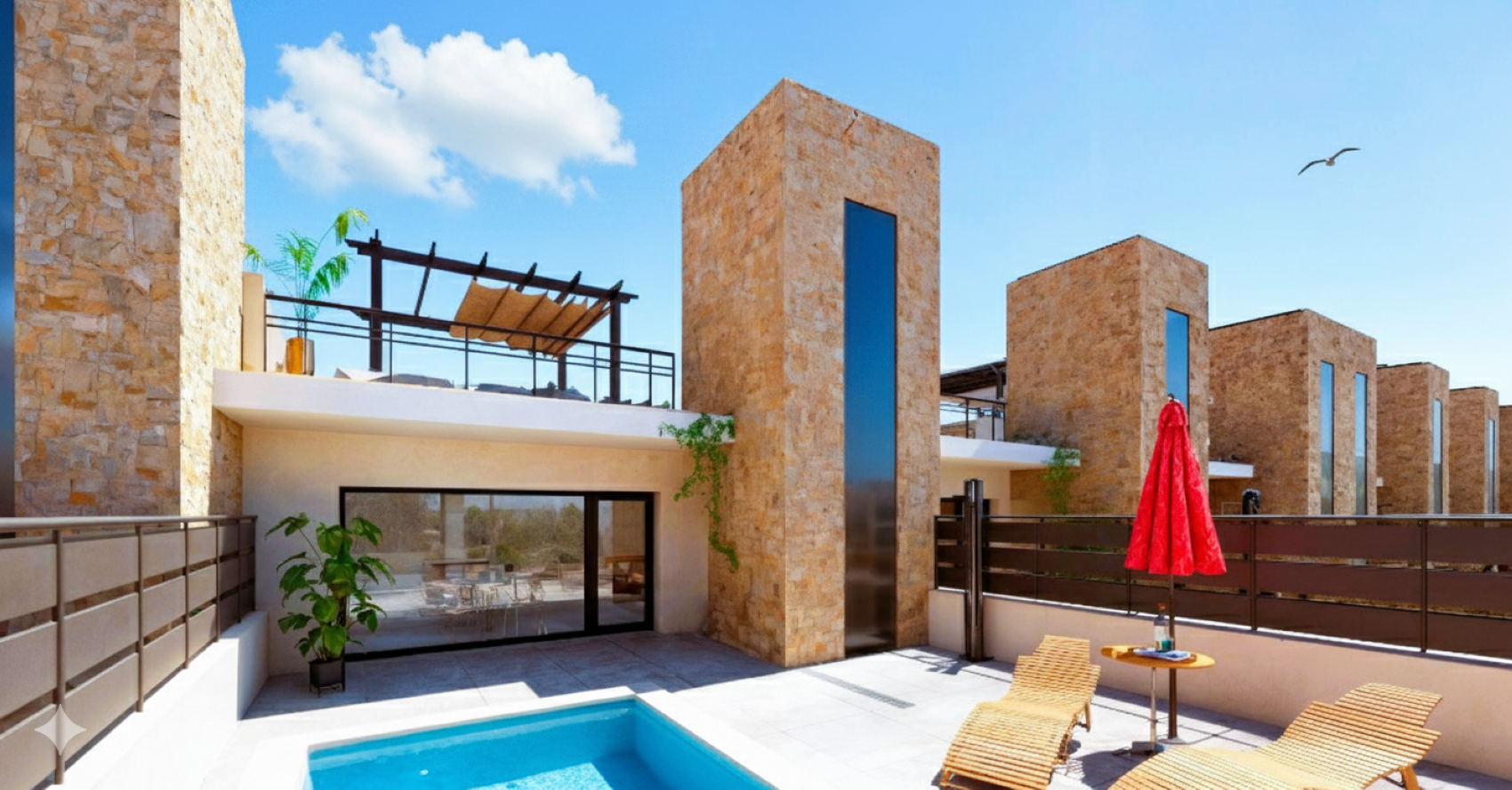 For sale - 2 Bedroom 2 Bathroom Town House in Fuente Álamo - La Pinilla  - Murcia