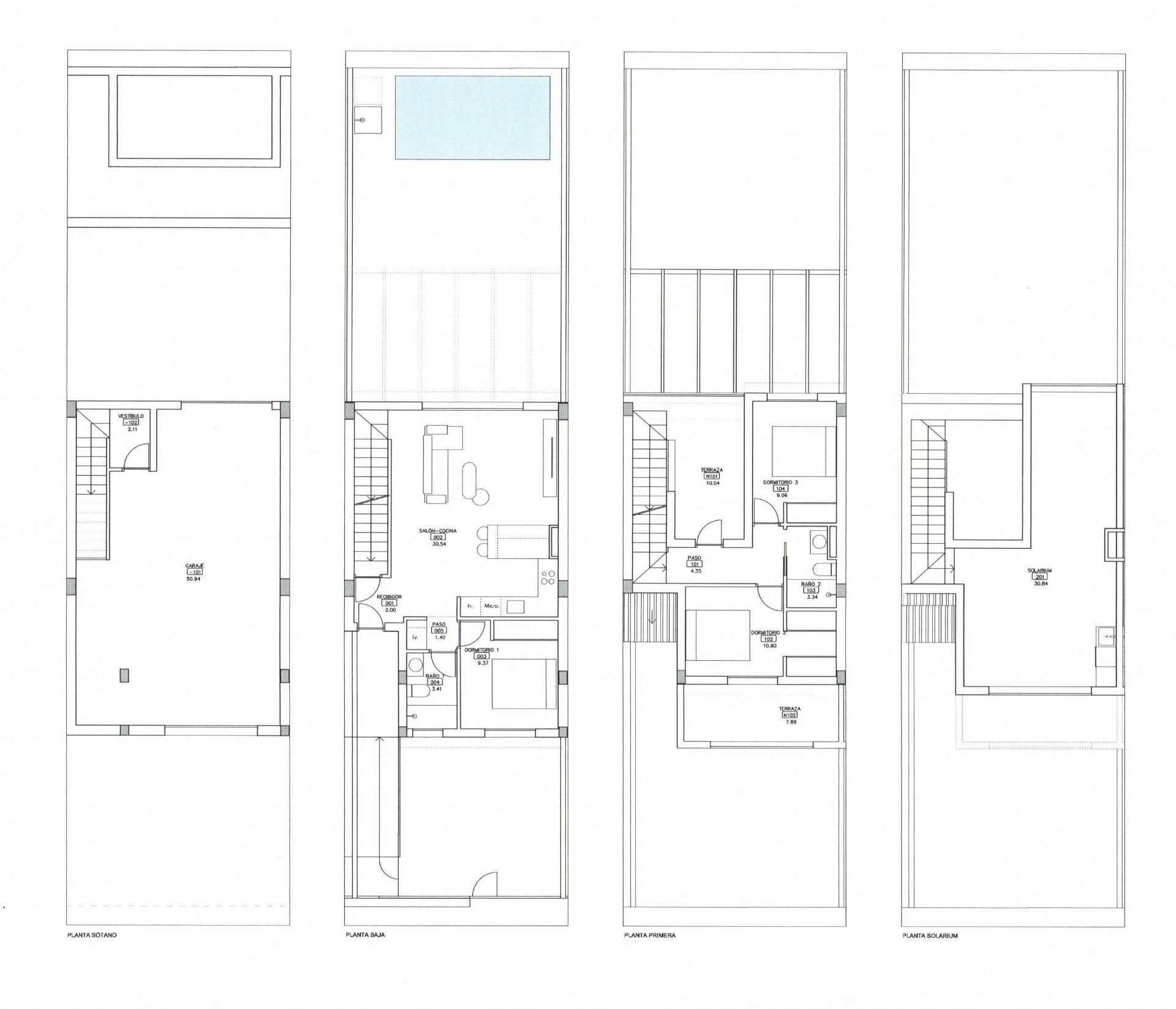 New Build - 3 Bedroom 2 Bathroom Town House in Los Alcazares - Serena Golf  - Murcia