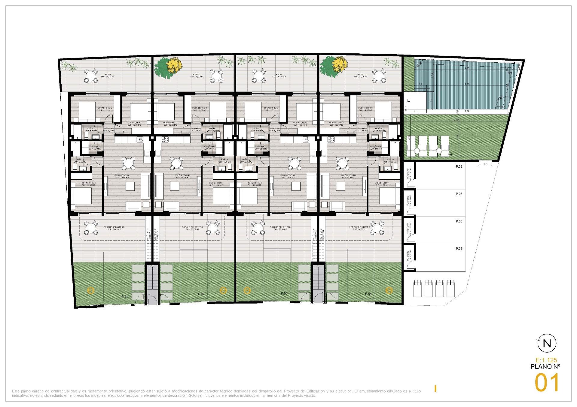 New Build - 3 Bedroom 2 Bathroom Bungalow in San Pedro del Pinatar - Los Cuarteros  - Murcia