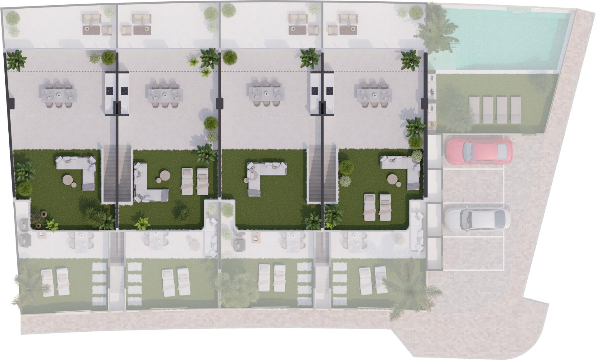 New Build - 3 Bedroom 2 Bathroom Bungalow in San Pedro del Pinatar - Los Cuarteros  - Murcia