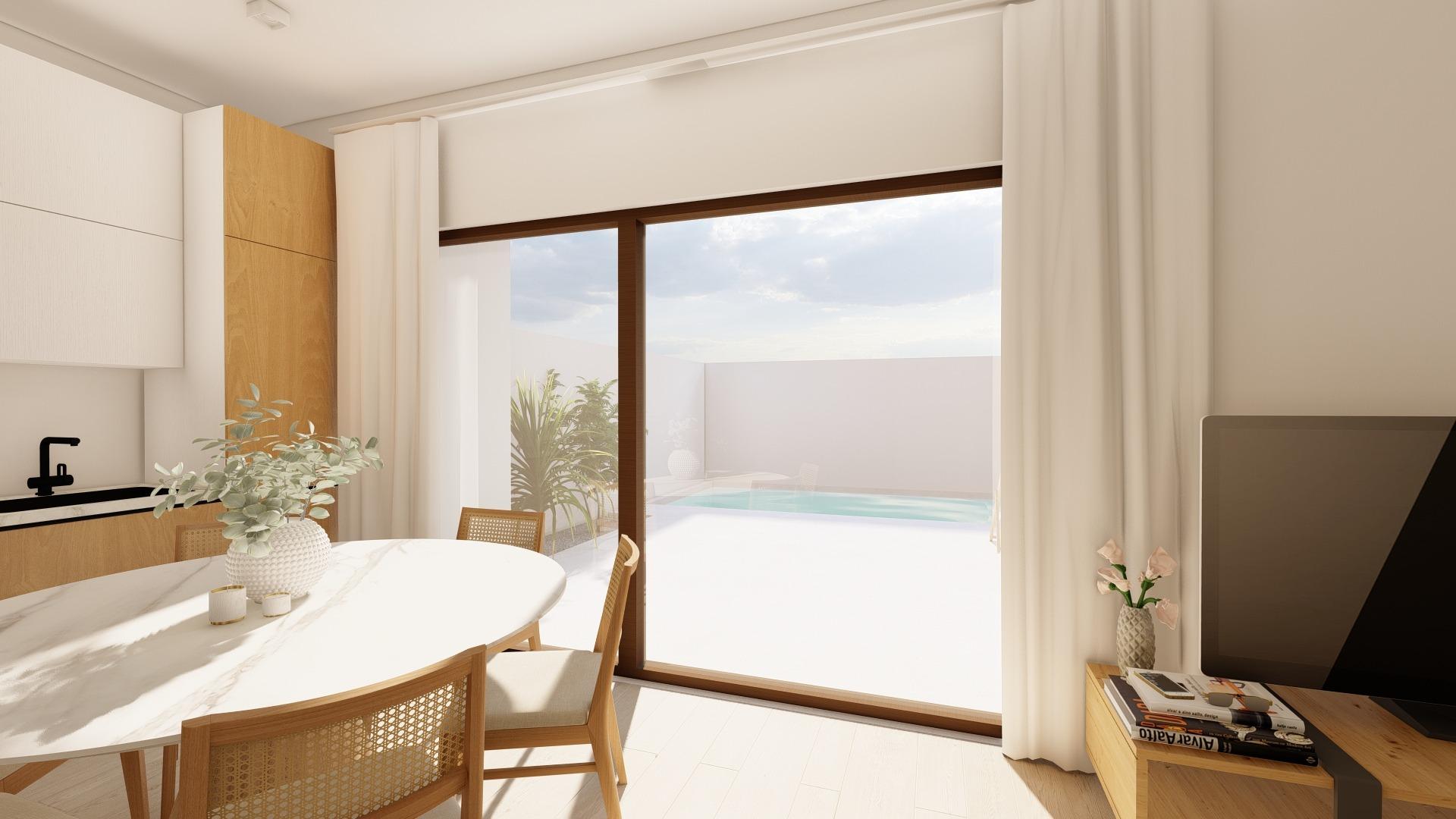 New Build - 3 Bedroom 3 Bathroom Town House in San Javier - pueblo  - Murcia