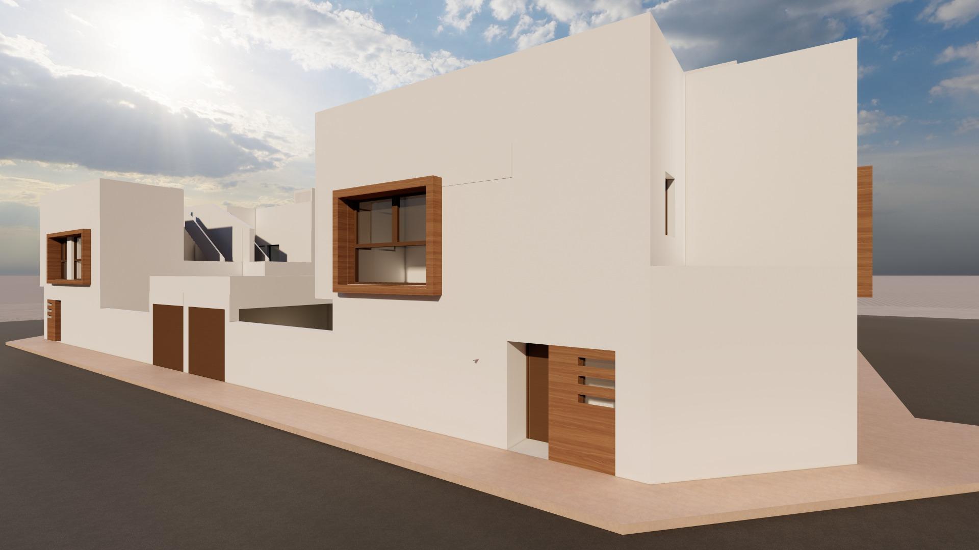 New Build - 3 Bedroom 3 Bathroom Town House in San Javier - pueblo  - Murcia