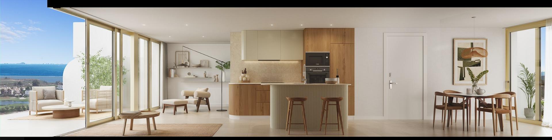 New Build - 2 Bedroom 2 Bathroom Apartment in Los Alcazares - Serena Golf  - Murcia