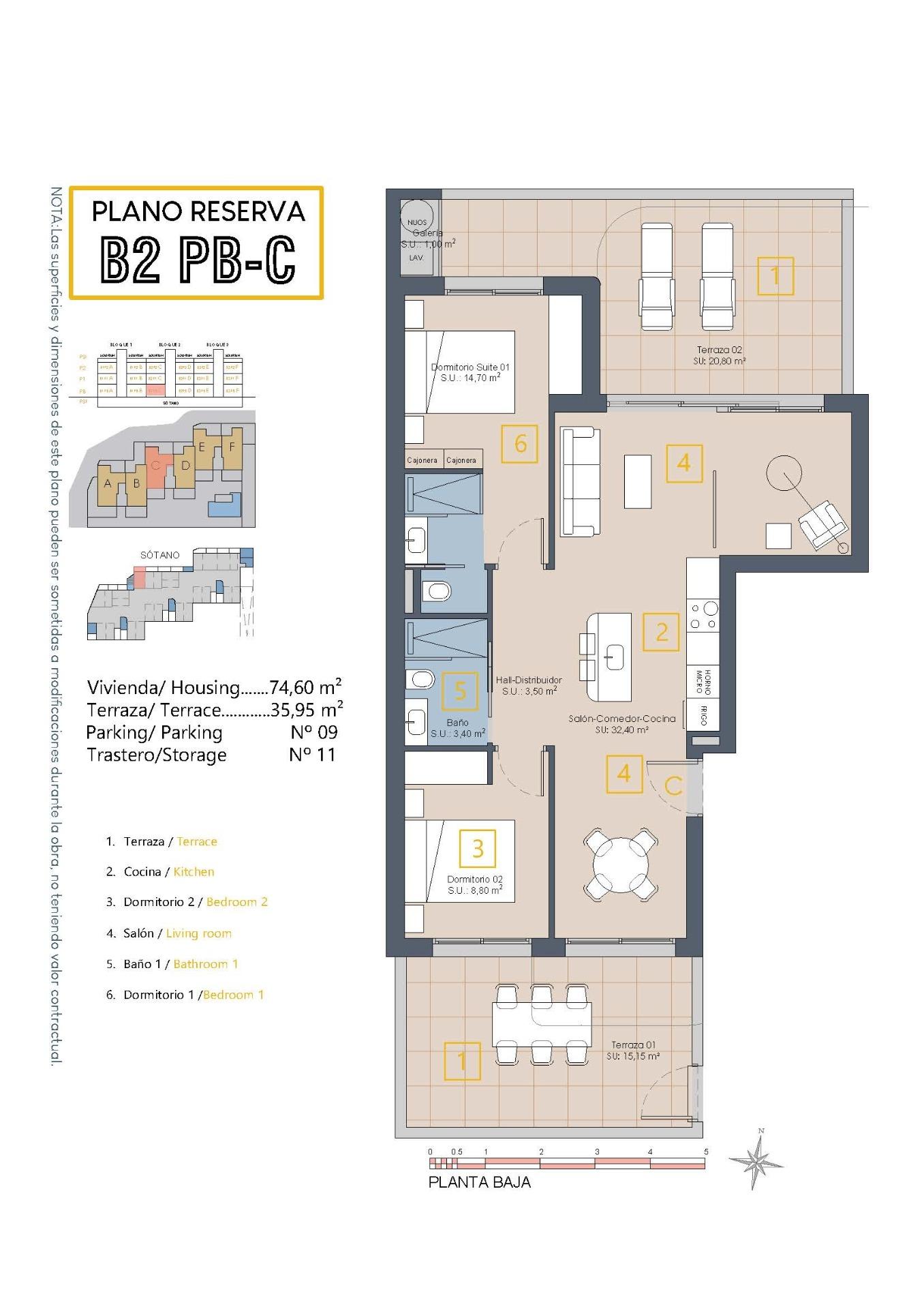 New Build - 3 Bedroom 2 Bathroom Apartment in Los Alcazares - Serena Golf  - Murcia
