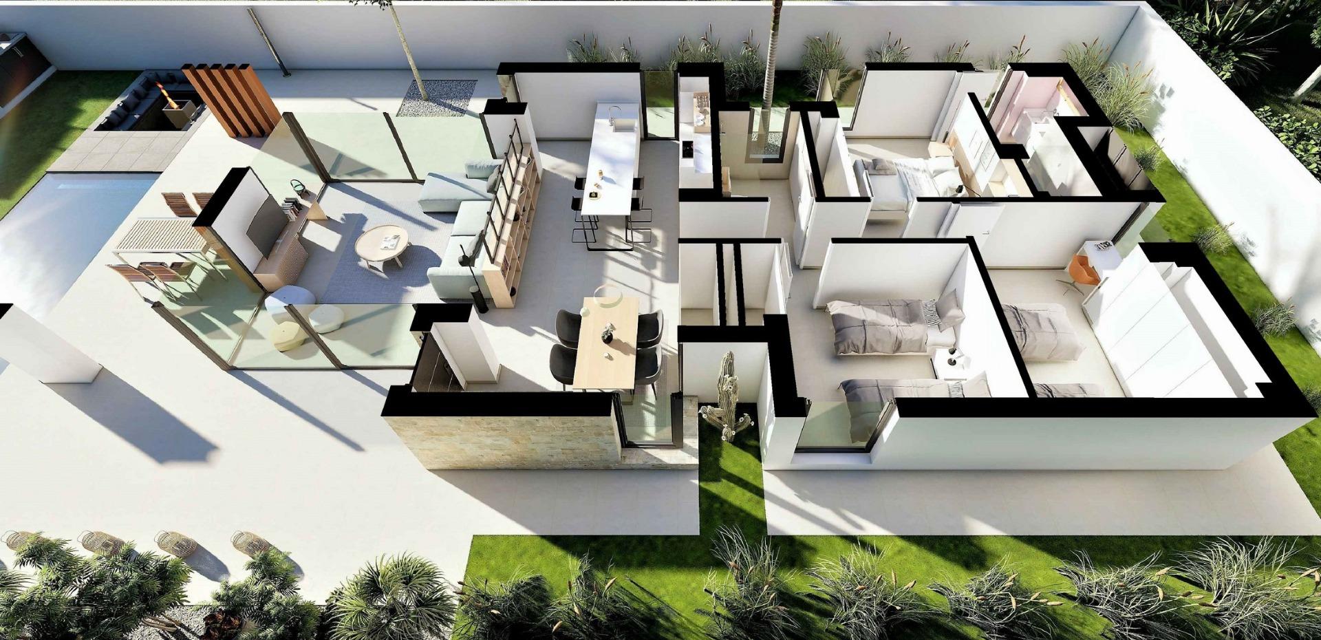 For sale - 3 Bedroom 2 Bathroom Villa in San Fulgencio - El Oasis  - Alicante
