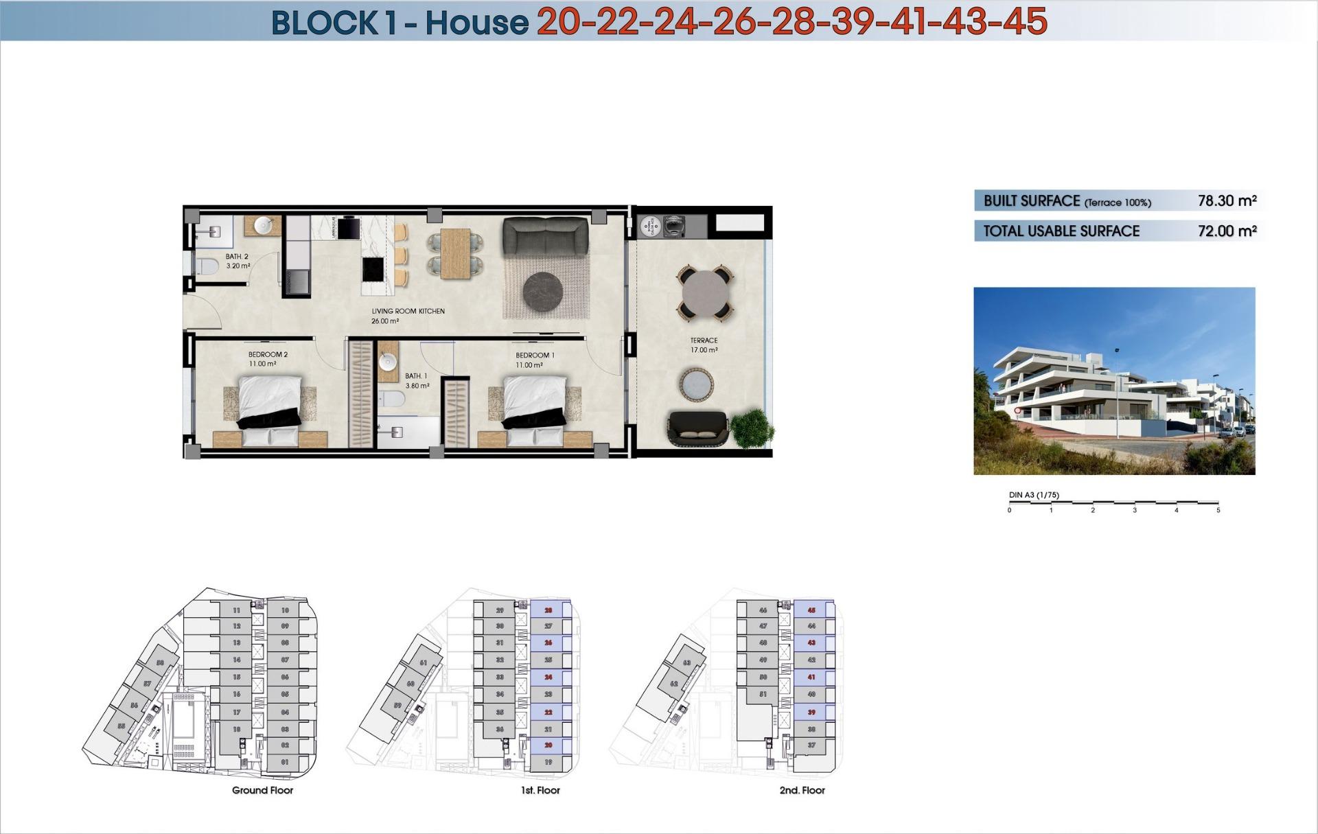 For sale - 2 Bedroom 2 Bathroom Apartment in La Marina - La Marina del Pinet  - Alicante