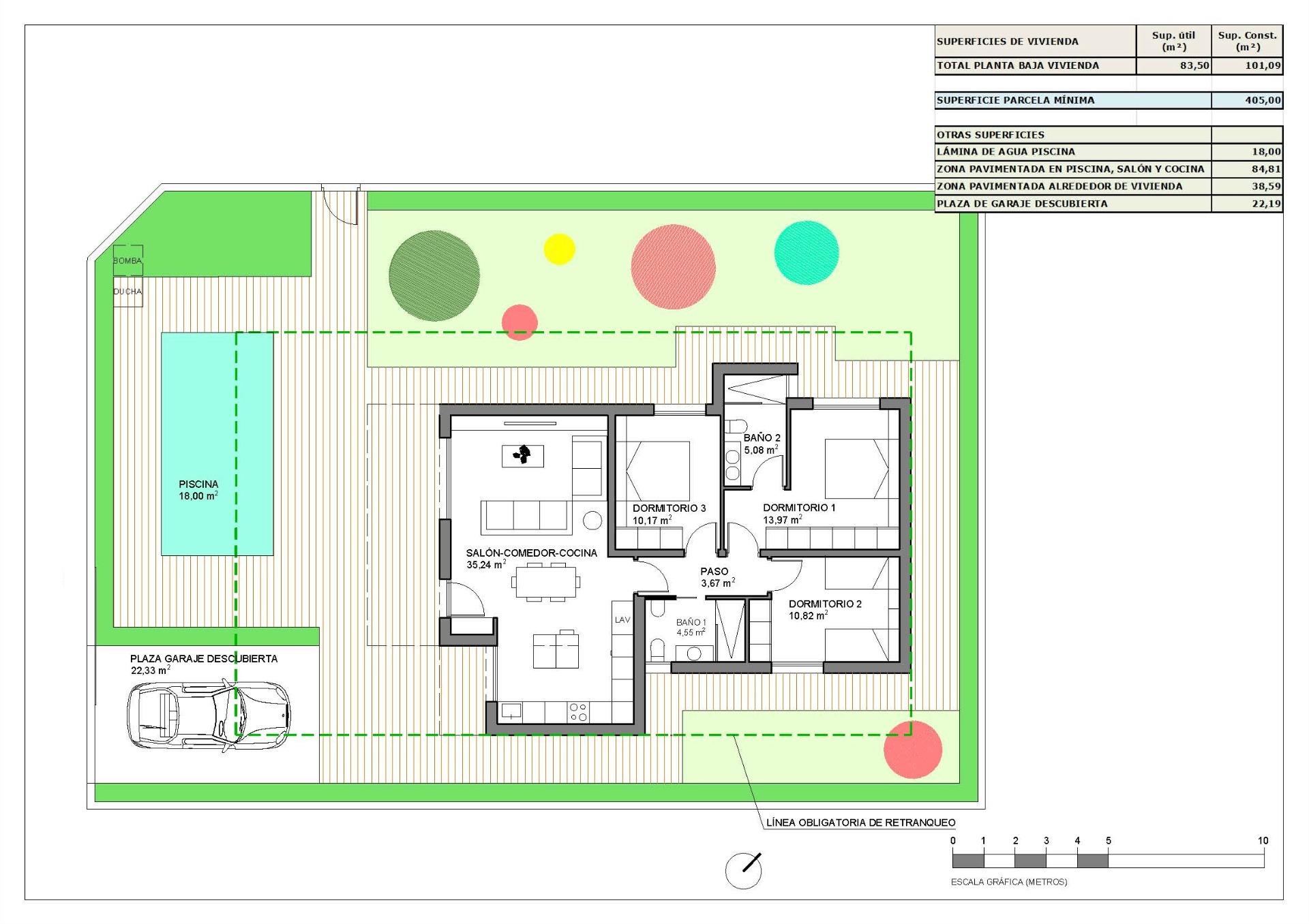 For sale - 3 Bedroom 2 Bathroom Villa in Hondón de las Nieves - Urbaniz. La Montañosa  - Alicante