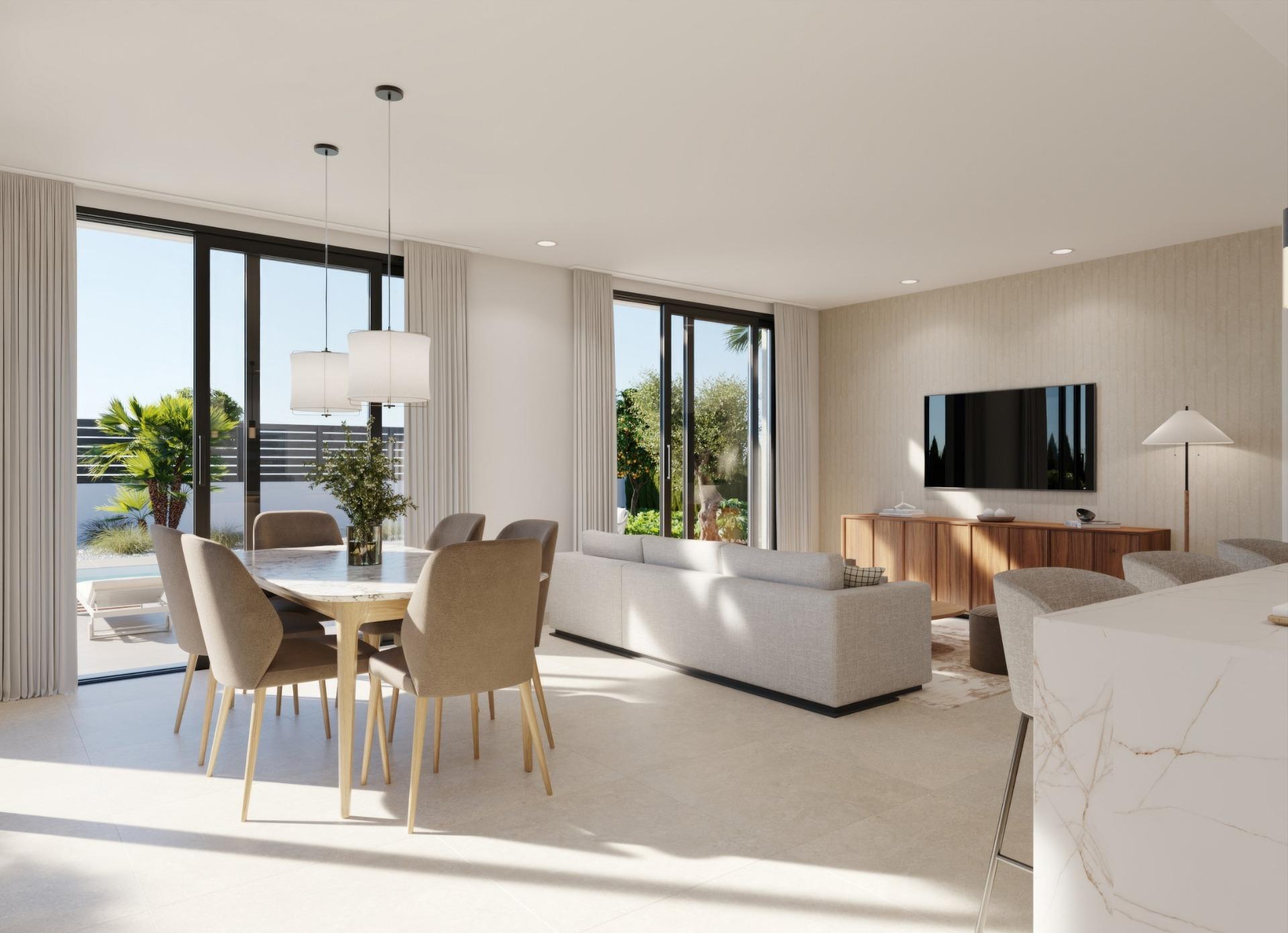 New Build - 3 Bedroom 2 Bathroom Villa in Fuente Álamo - Hacienda Del Álamo Golf  - Murcia