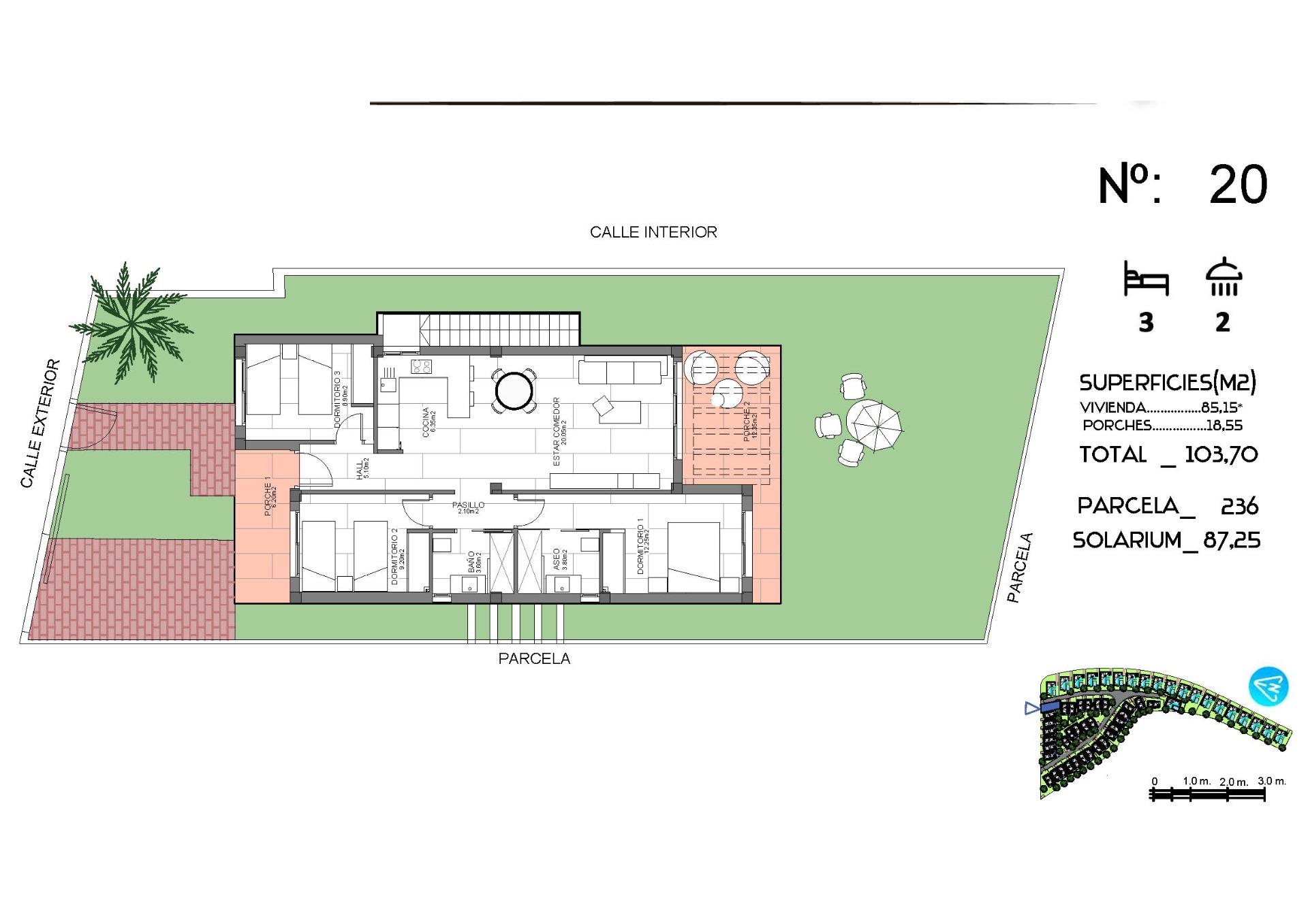 For sale - 3 Bedroom 2 Bathroom Villa in Algorfa - La Finca Golf  - Alicante