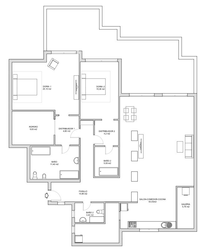 For sale - 2 Bedroom 2 Bathroom Penthouse Penthouse in Orihuela Costa - Campoamor  - Alicante