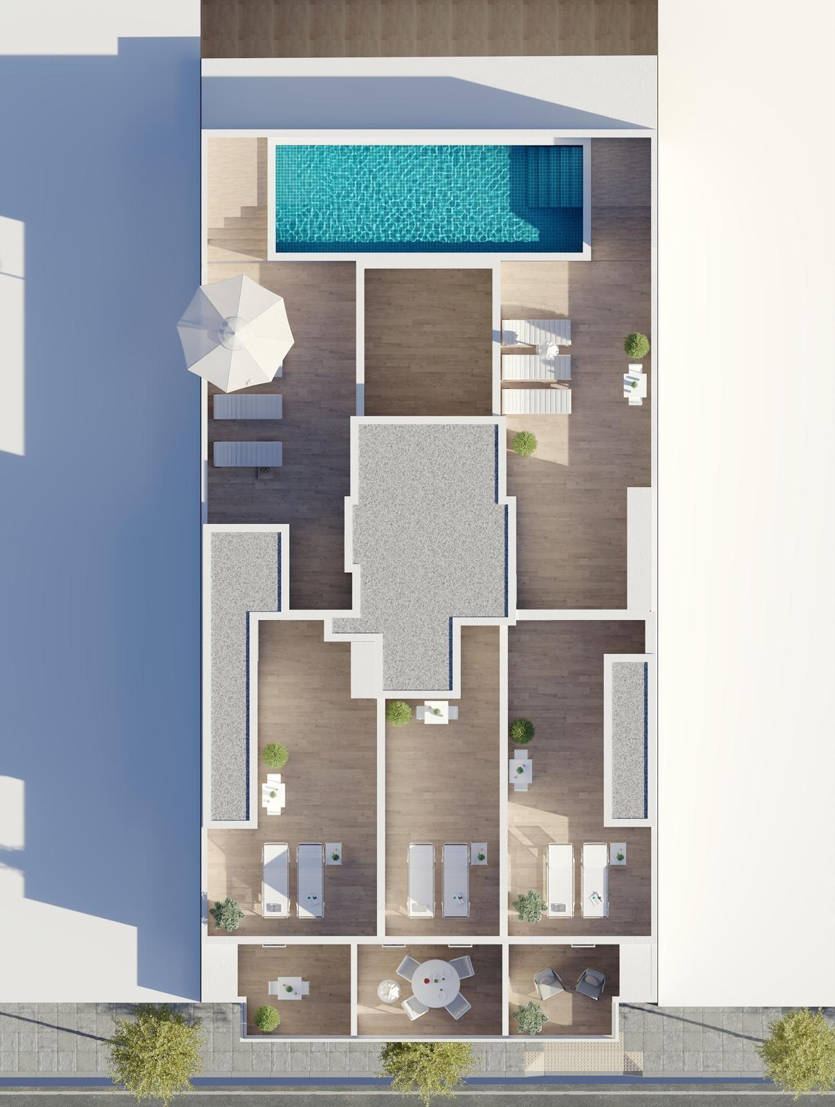 For sale - 3 Bedroom 2 Bathroom Penthouse in Torrevieja - Centro  - Alicante