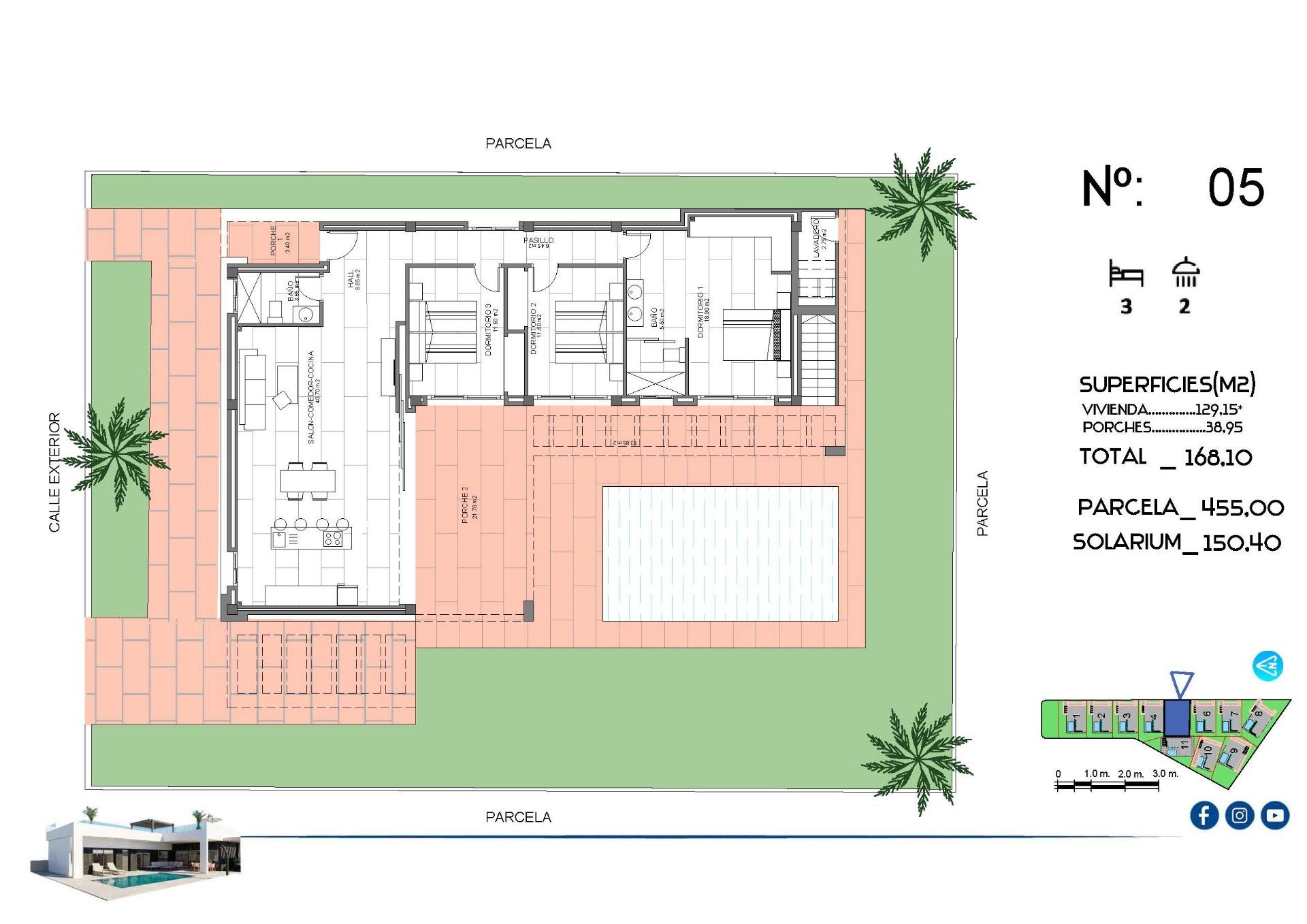 For sale - 3 Bedroom 2 Bathroom Villa in Algorfa - La Finca Golf  - Alicante