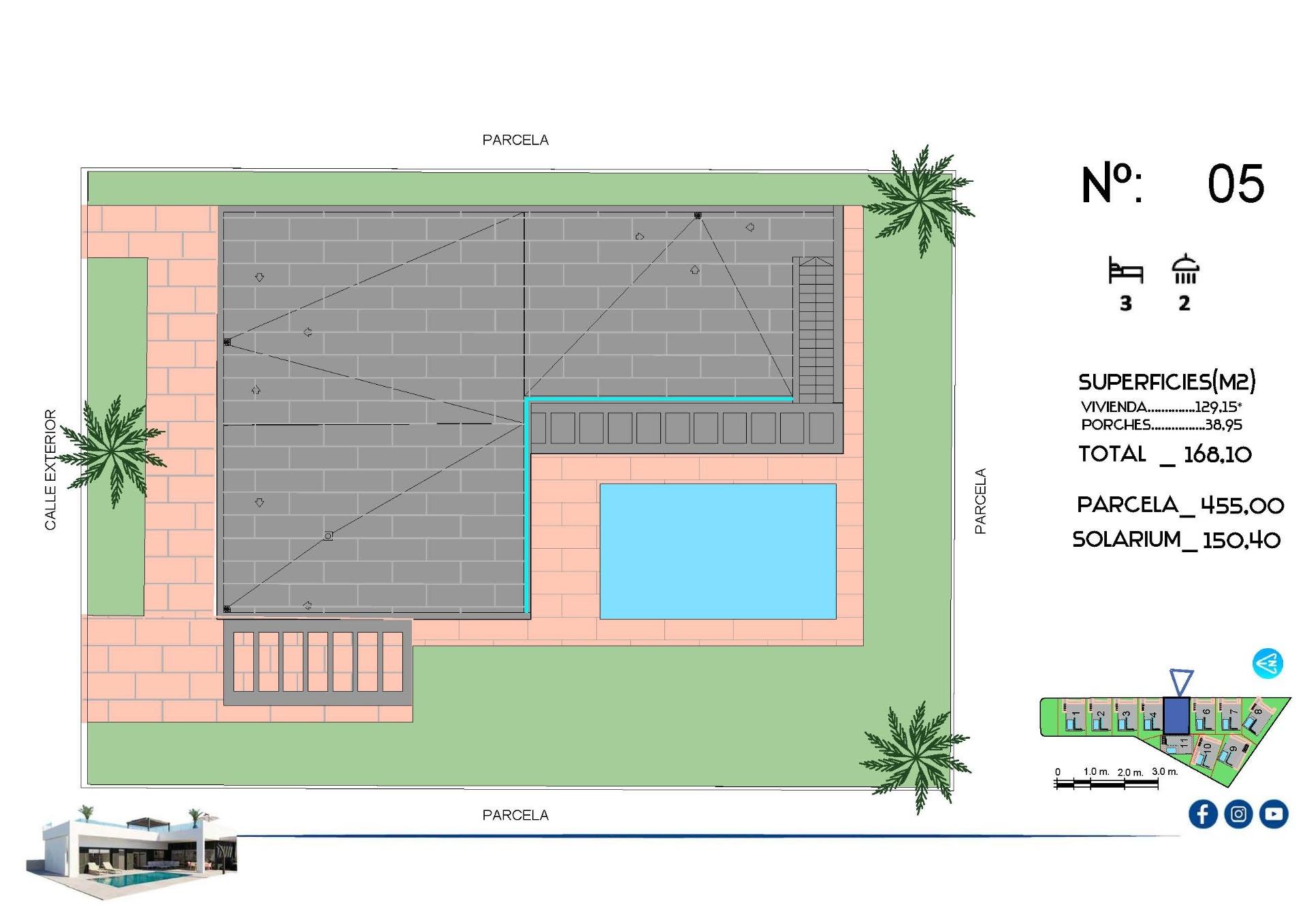 For sale - 3 Bedroom 2 Bathroom Villa in Algorfa - La Finca Golf  - Alicante