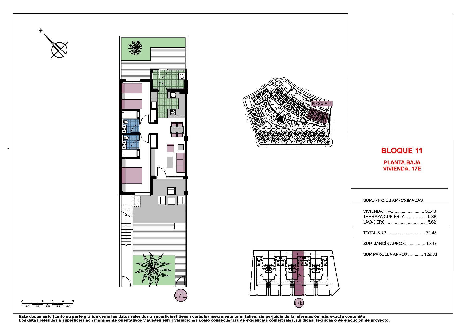 For sale - 2 Bedroom 2 Bathroom Bungalow in Pilar de La Horadada - Mil Palmeras  - Alicante