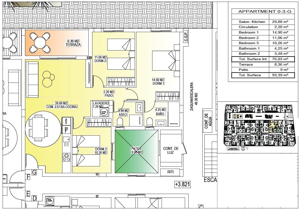 For sale - 3 Bedroom 2 Bathroom Apartment in San Miguel de Salinas - Pueblo  - Alicante