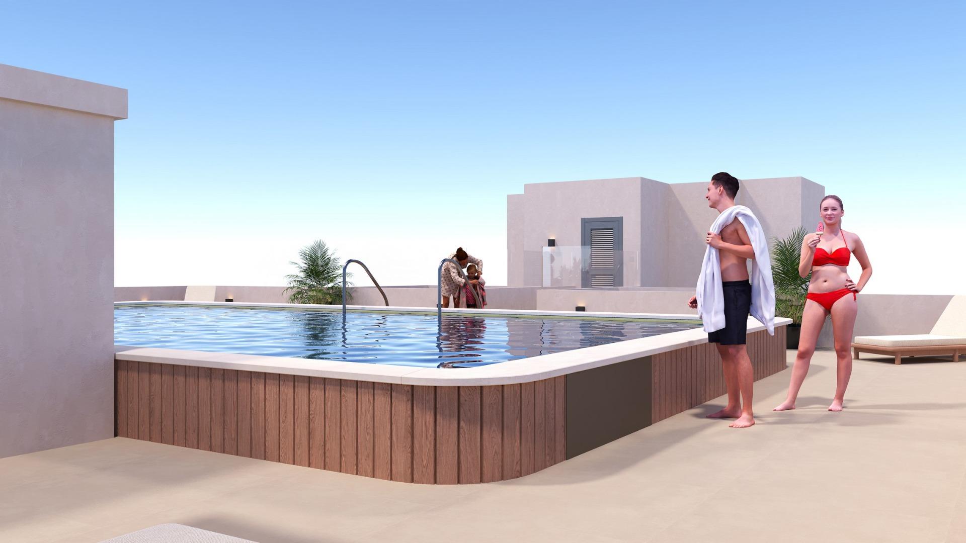 For sale - 2 Bedroom 2 Bathroom Penthouse in San Miguel de Salinas - Pueblo  - Alicante