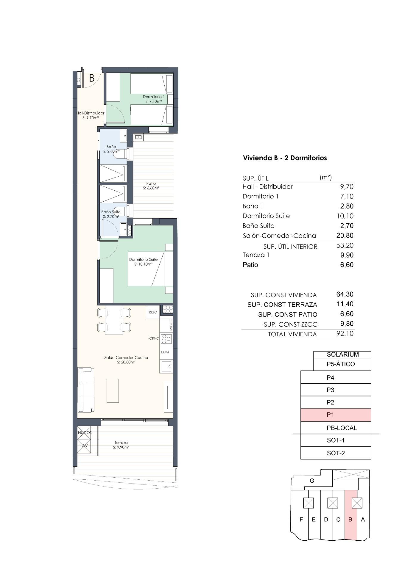 For sale - 2 Bedroom 2 Bathroom Apartment in Torrevieja - Habaneras  - Alicante