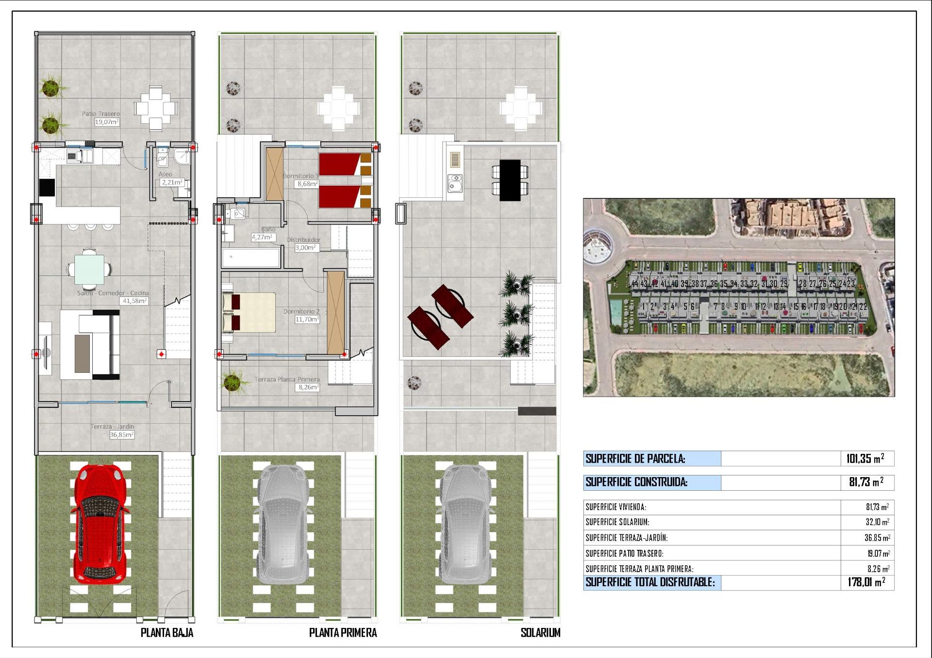 For sale - 2 Bedroom 2 Bathroom Town House in Cox - San Fernando  - Alicante