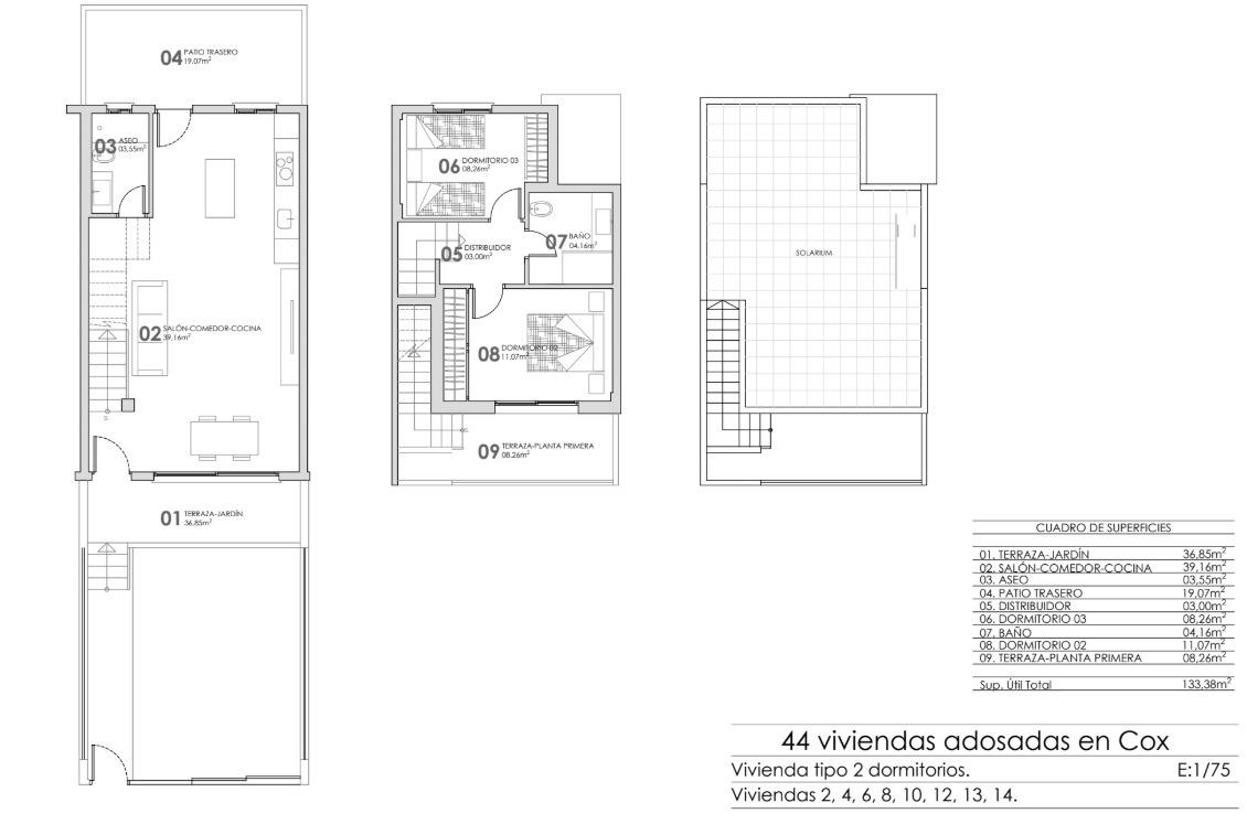 For sale - 2 Bedroom 2 Bathroom Town House in Cox - San Fernando  - Alicante