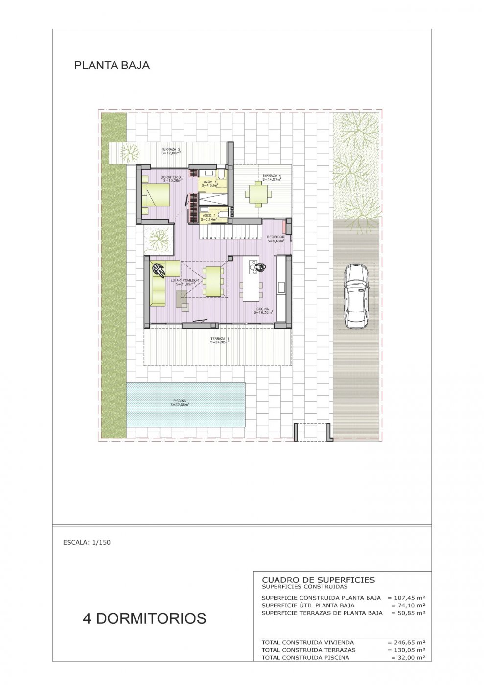 For sale - 4 Bedroom 2 Bathroom Villa in Orihuela Costa - Campoamor  - Alicante