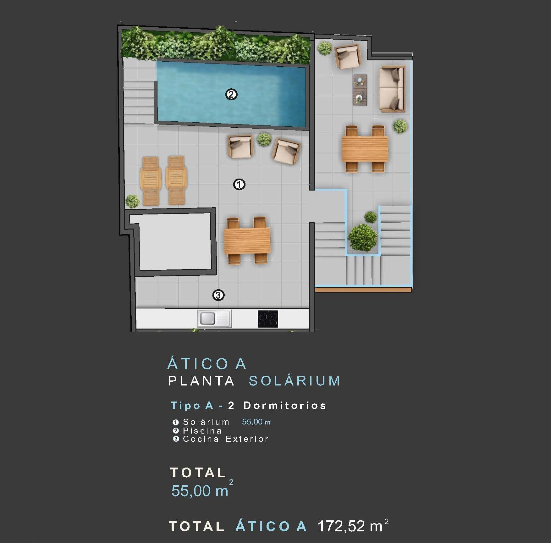 For sale - 2 Bedroom 2 Bathroom Penthouse in Torrevieja - Centro  - Alicante