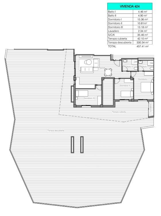 For sale - 3 Bedroom 2 Bathroom Apartment in San Miguel de Salinas - Pueblo  - Alicante