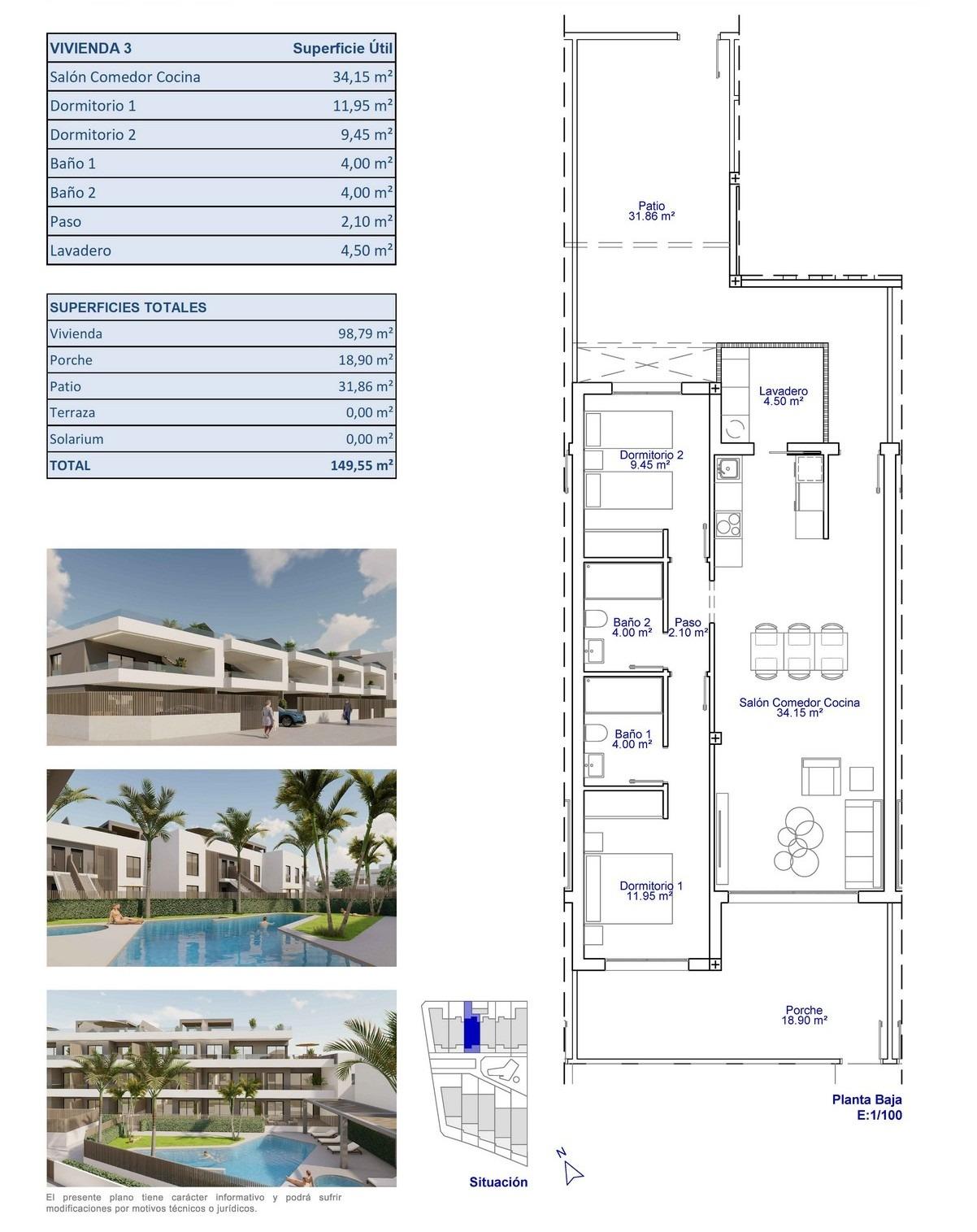 For sale - 2 Bedroom 2 Bathroom Apartment in Pilar de La Horadada - pueblo  - Alicante