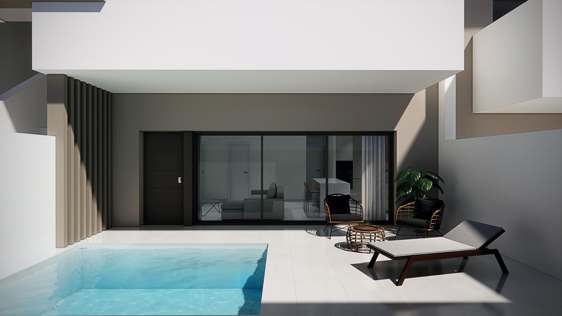 For sale - 3 Bedroom 2 Bathroom Bungalow in Pilar de La Horadada - pueblo  - Alicante