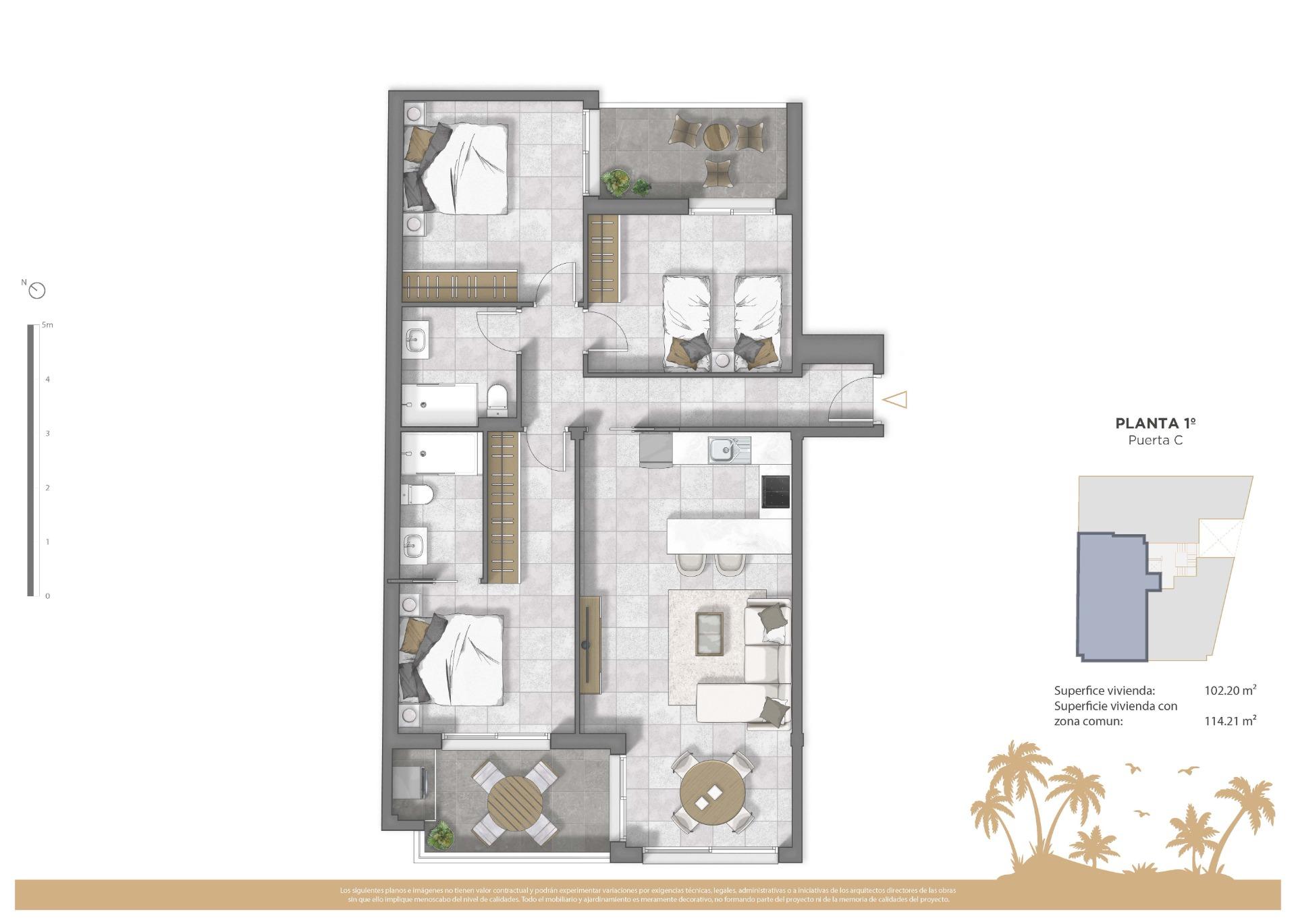 For sale - 3 Bedroom 2 Bathroom Apartment in Guardamar del Segura - Pueblo  - Alicante