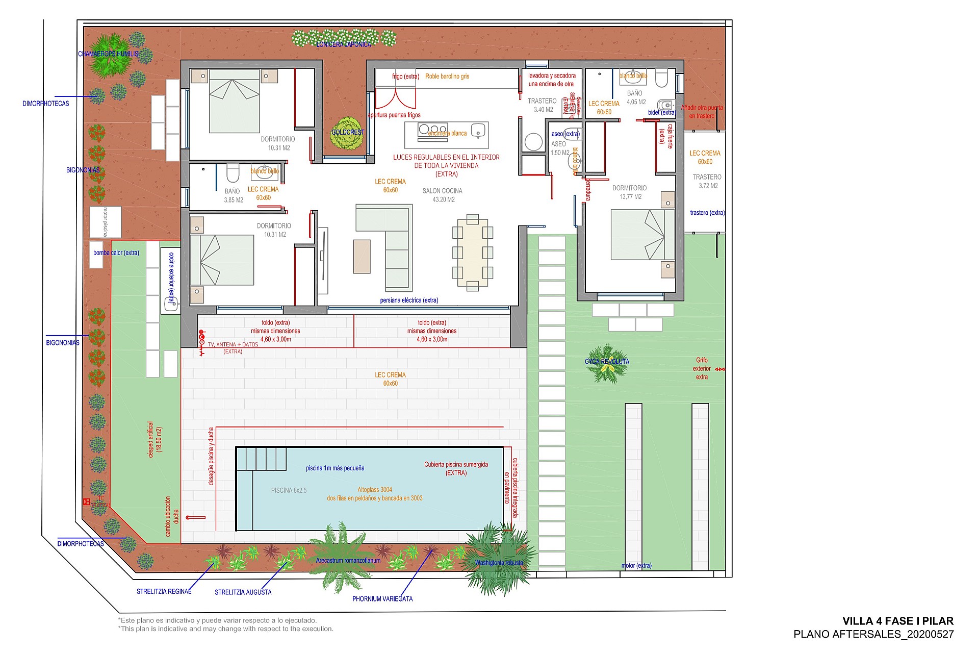 For sale - 3 Bedroom 3 Bathroom Villa in Pilar de La Horadada - Costa Blanca  - Alicante