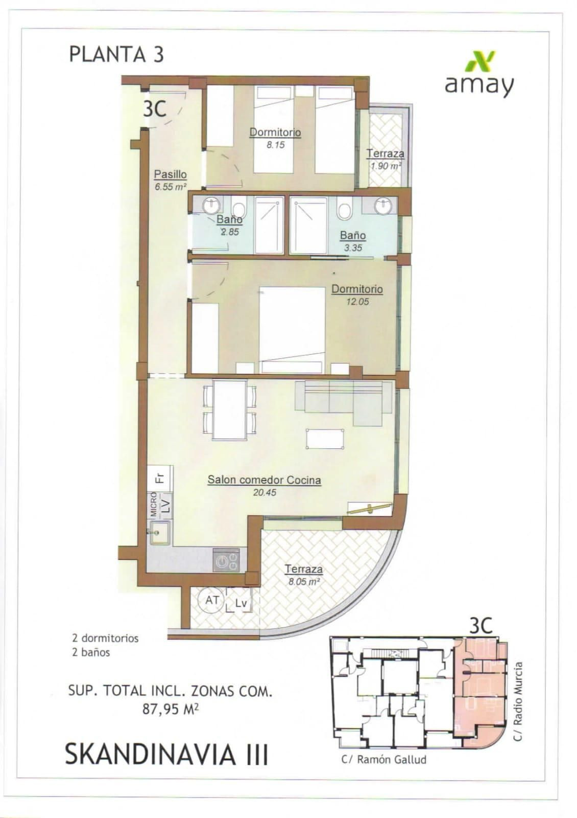 For sale - 2 Bedroom 2 Bathroom Apartment - Middle Floor Apartment in Torrevieja - Torrevieja Centro  - Alicante