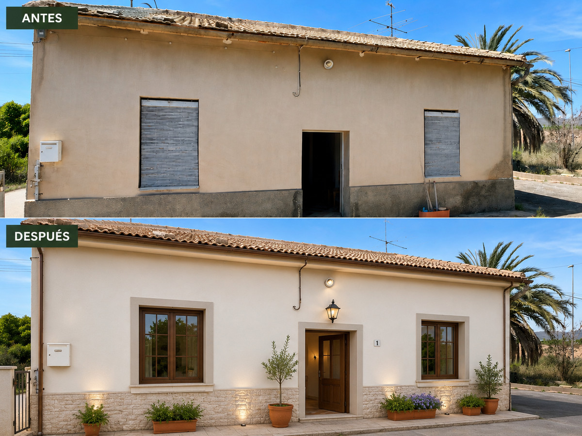 For sale - 3 Bedroom 1 Bathroom House - Detached Villa in La Romana - La Romana Centro  - Alicante